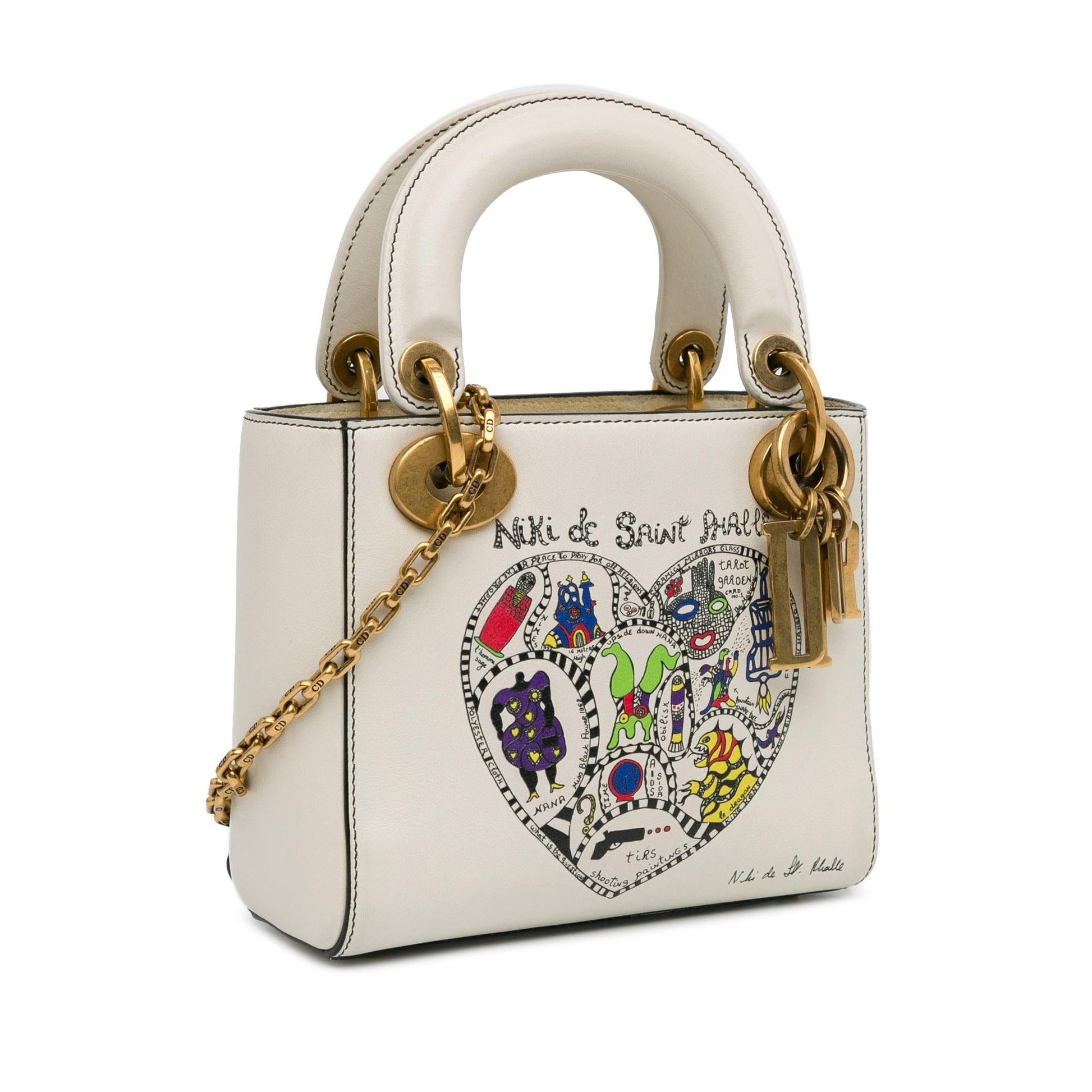 Dior Niki De Saint Phalle Calfskin Lady Shg Zmkbme Mini Satchel Bag