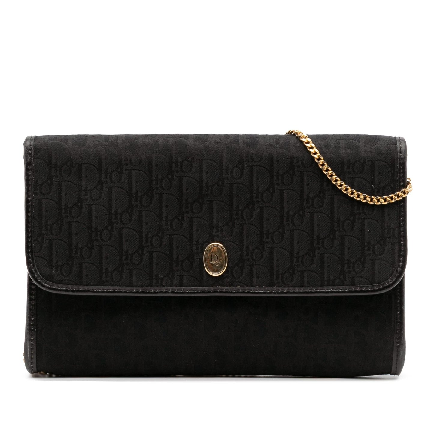 Dior Oblique Crossbody Canvas Chain Crossbody Bag