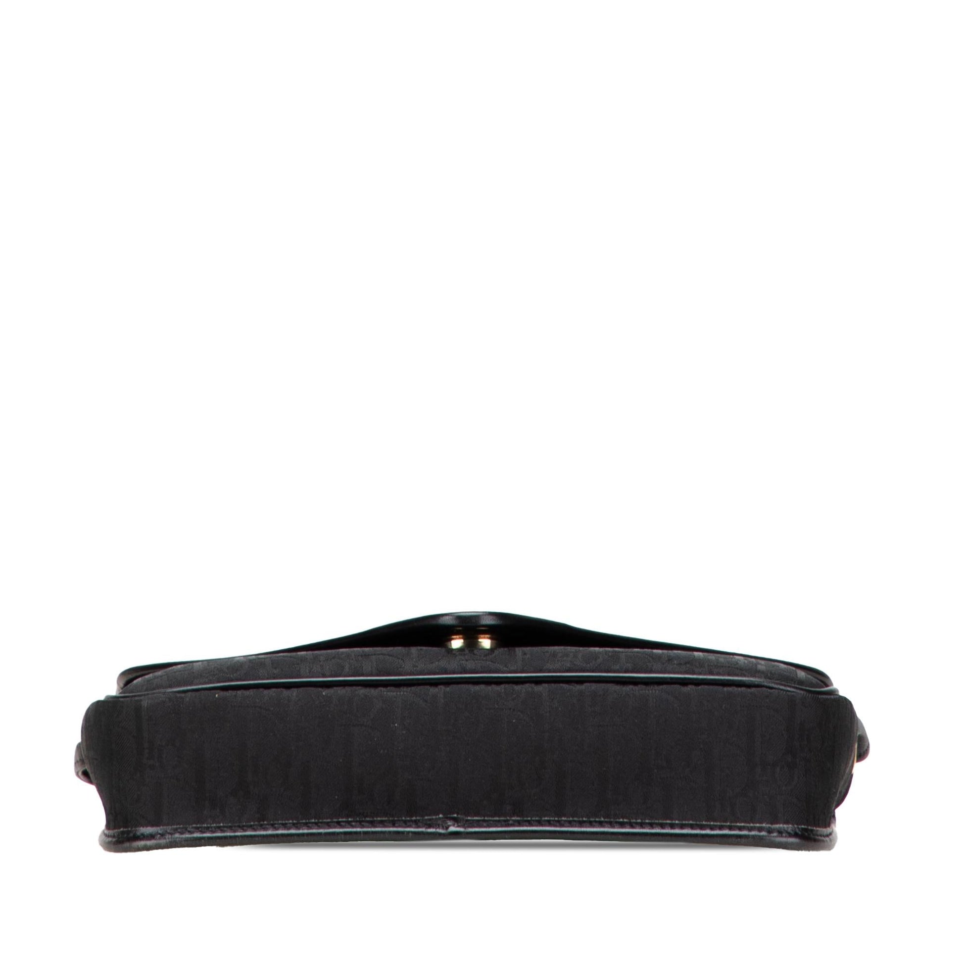 Dior Oblique Crossbody Canvas Flap Crossbody Bag
