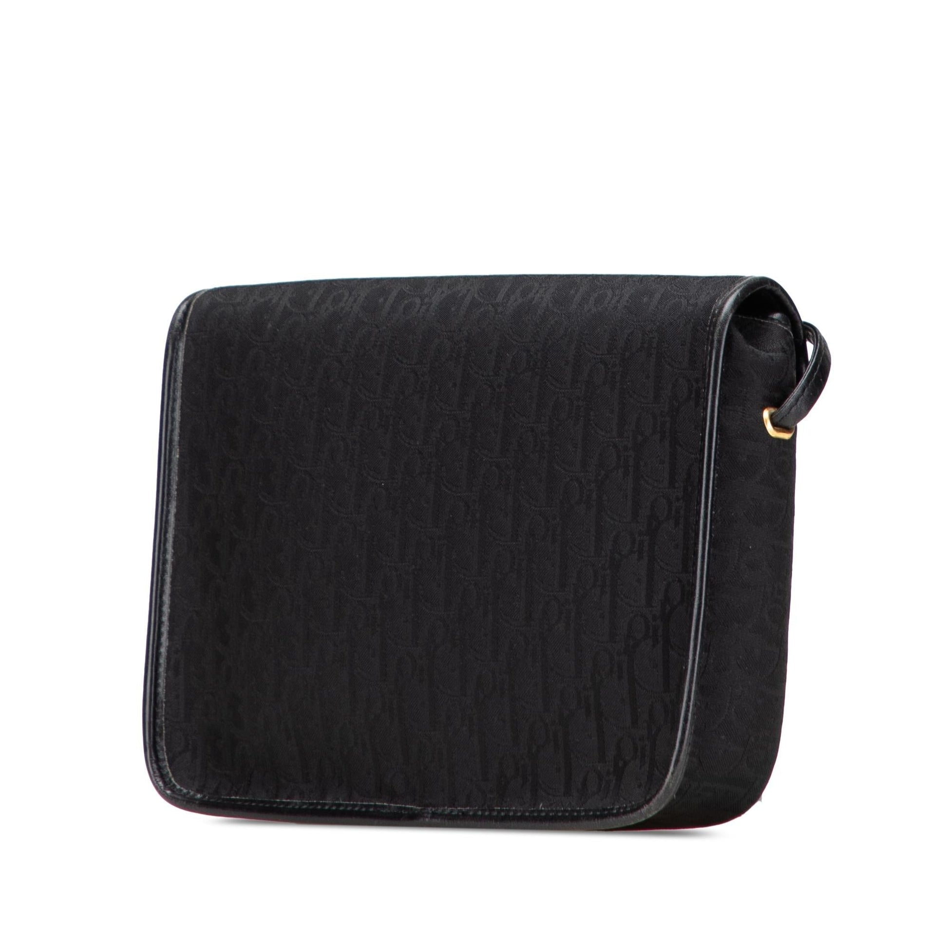Dior Oblique Crossbody Canvas Flap Crossbody Bag