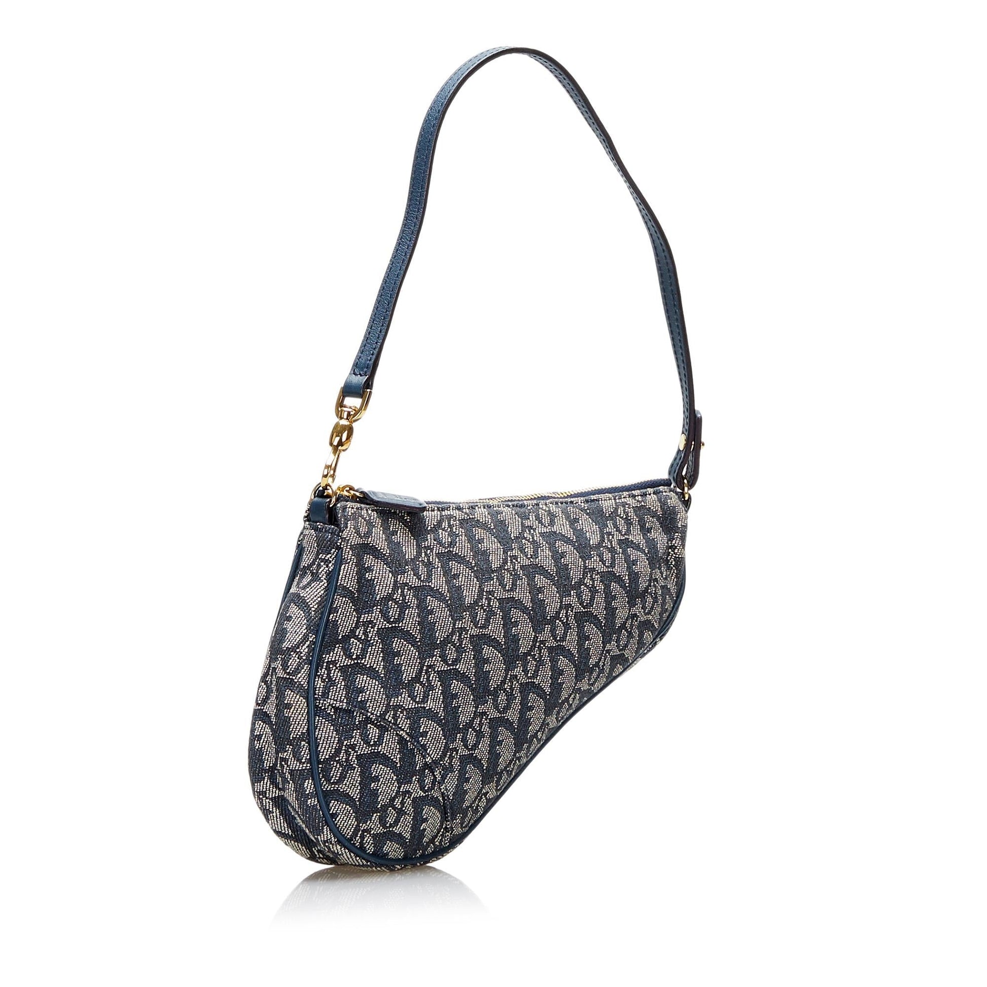Dior Oblique Saddle Shg Handbag Canvas Mini Travel Bag Saddle Shg 36838