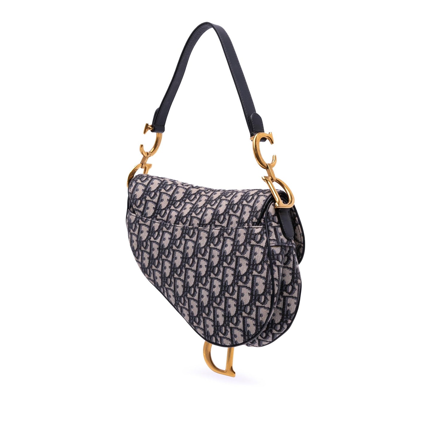 Dior Oblique Saddle Bag Canvas Shoulder Bag Saddle Bag 4