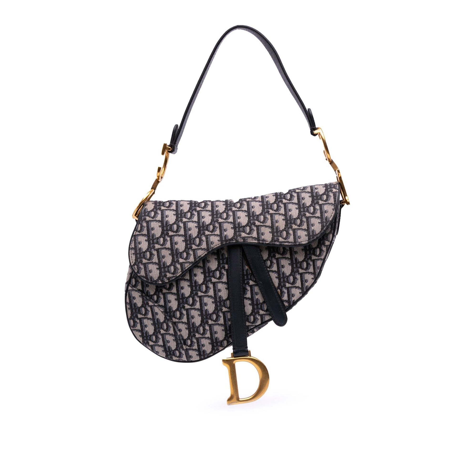 Dior Oblique Saddle Bag Canvas Shoulder Bag Saddle Bag 5
