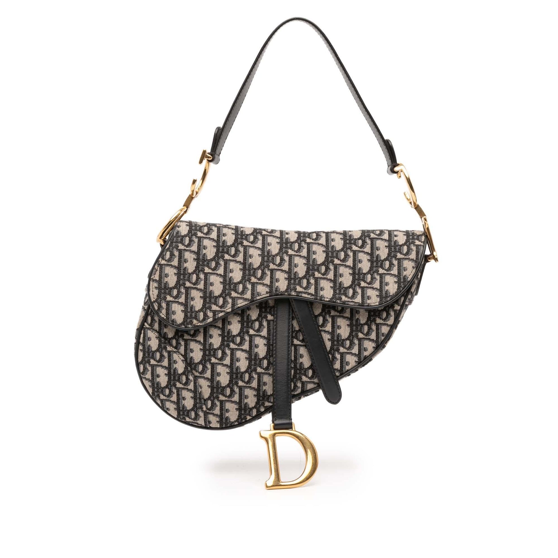 Dior Oblique Saddle Bag Canvas Shoulder Bag Saddle Bag 7