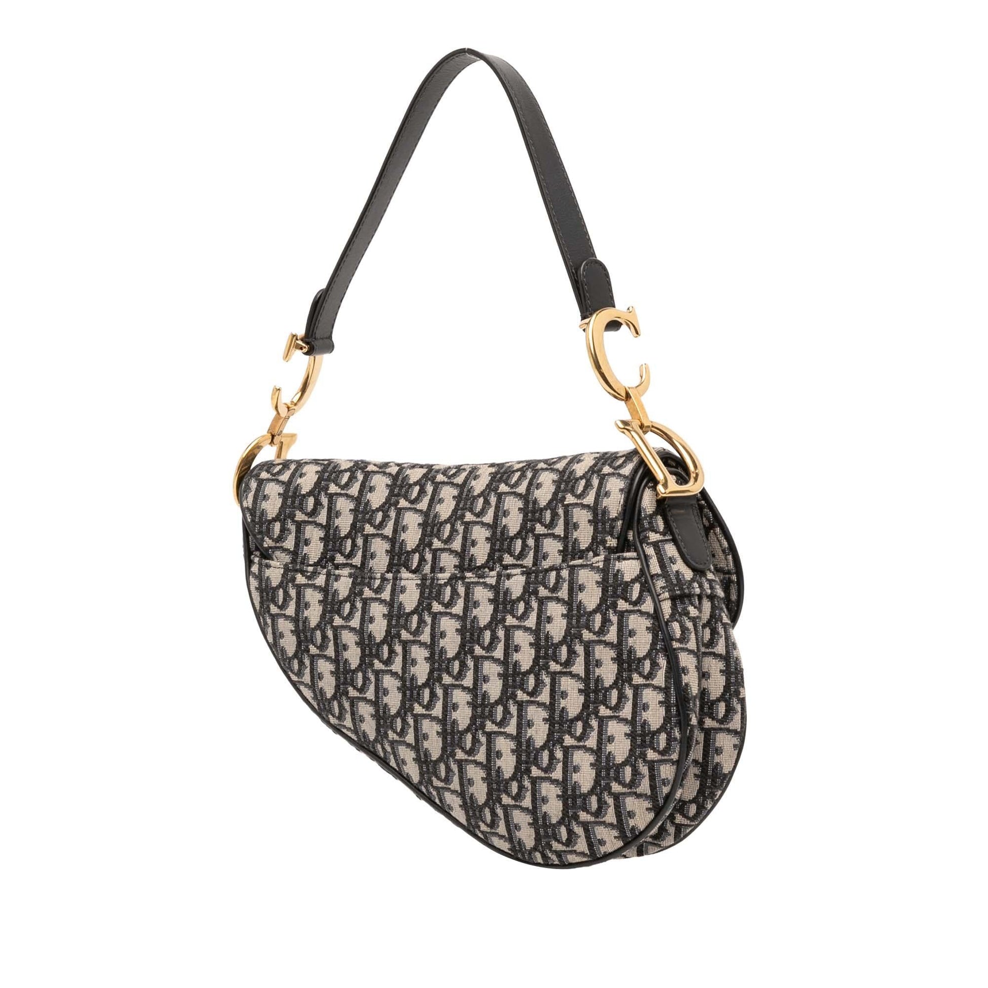 Dior Oblique Saddle Bag Canvas Shoulder Bag Saddle Bag 7