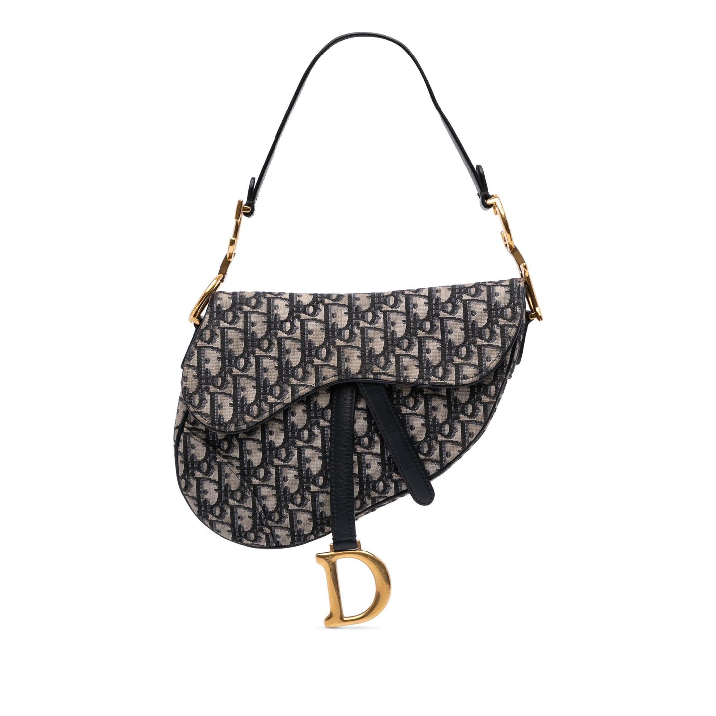 Dior Oblique Saddle Bag Canvas Shoulder Bag Saddle Bag 8