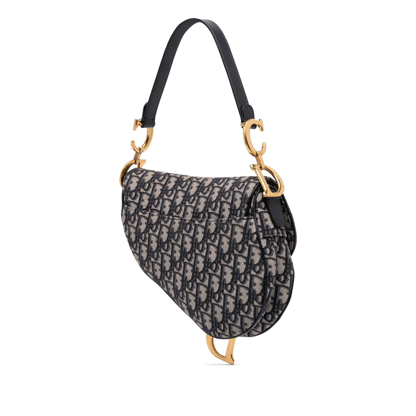 Dior Oblique Saddle Bag Canvas Shoulder Bag Saddle Bag 8