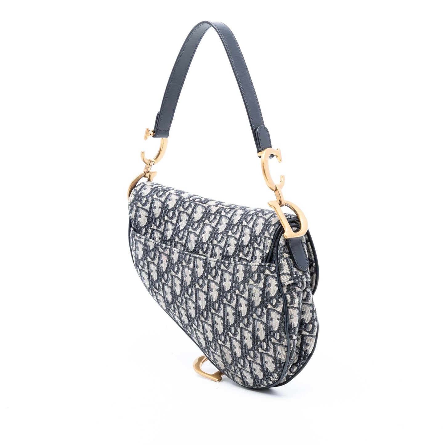 Dior Oblique Saddle Bag Canvas Shoulder Bag Saddle Bag 10
