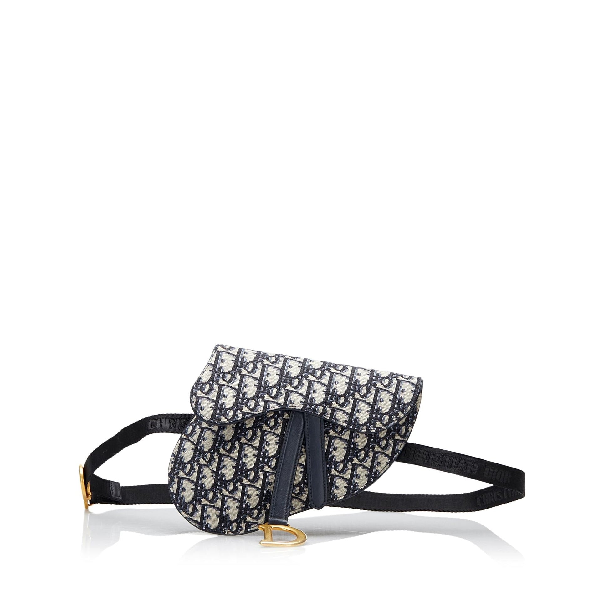Dior Oblique Saddle Belt Bag Canvas Saddle Belt Bag
