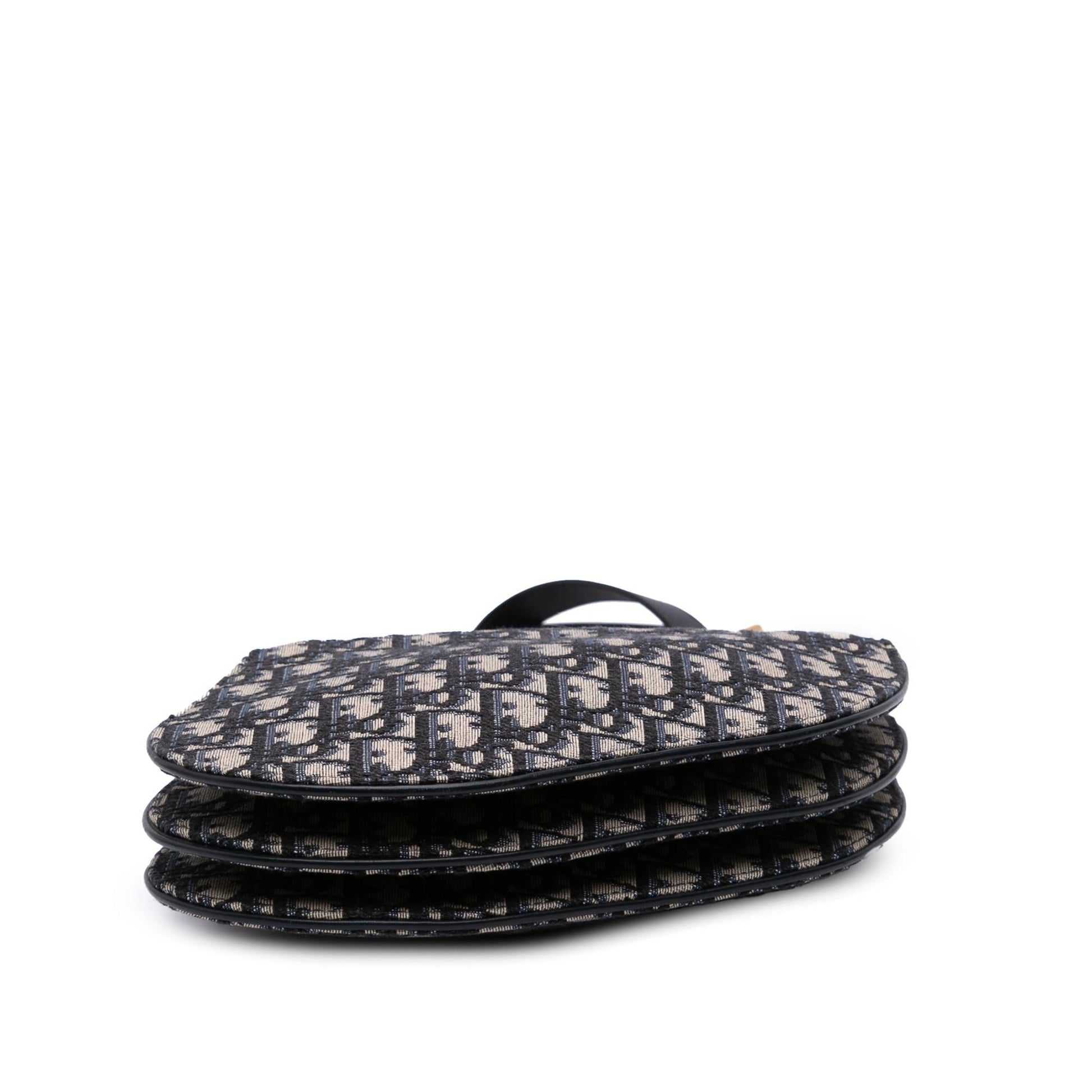Dior Oblique Saddle Triple Crossbody Canvas Zip Crossbody Bag Zip Crossbody 1