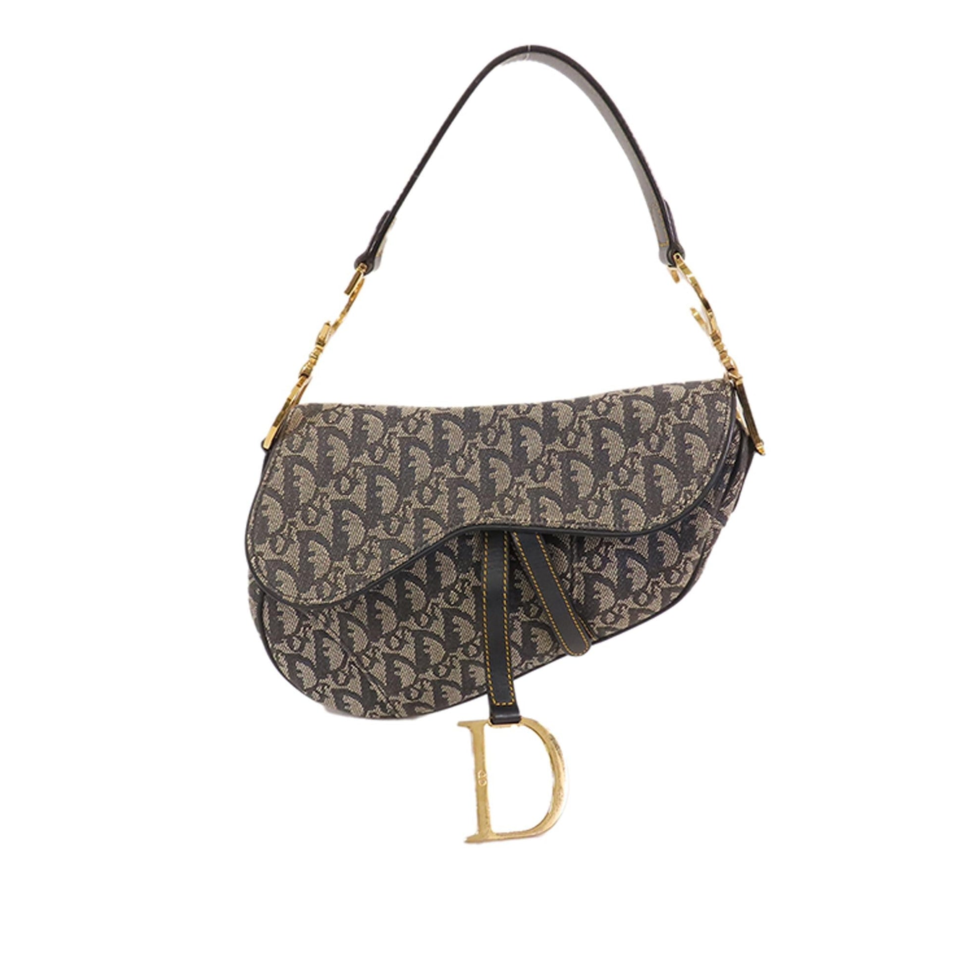 Dior Oblique Saddle Shg Voeizz Shoulder Bag Canvas