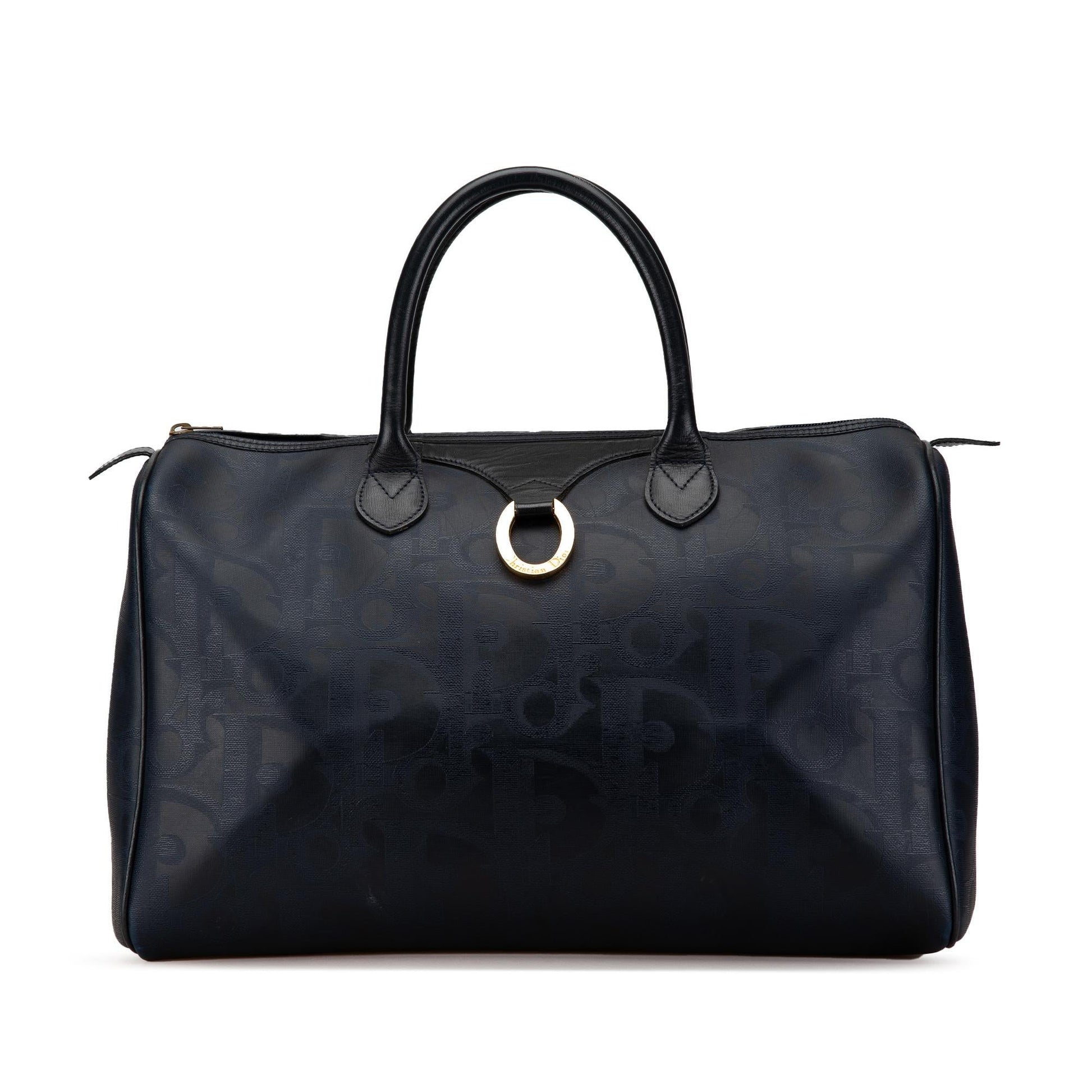 Dior Oblique Coated Boston Bag Shg Ykys8X Canvas Satchel Bag