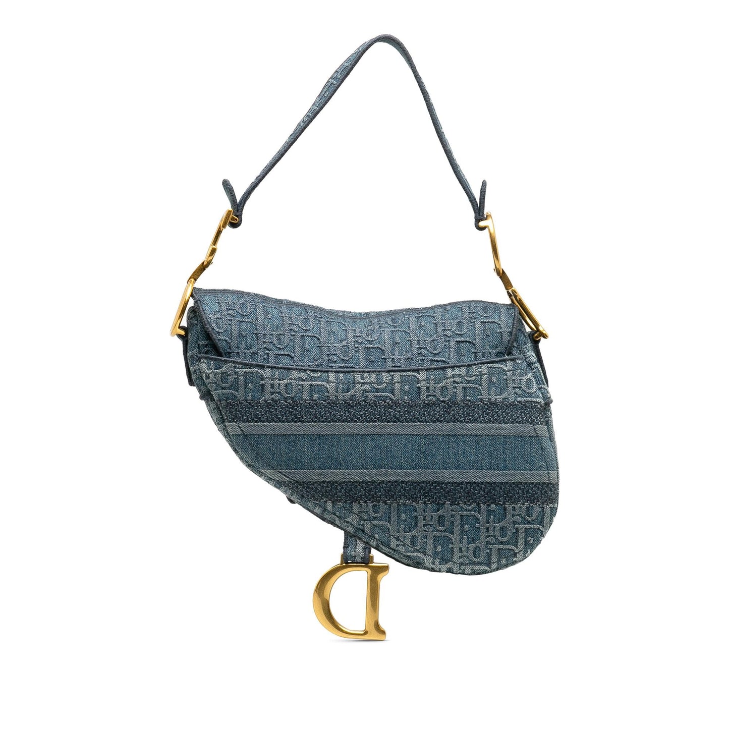 Dior Oblique Saddle Bag Shg Bhe25J Denim Shoulder Bag