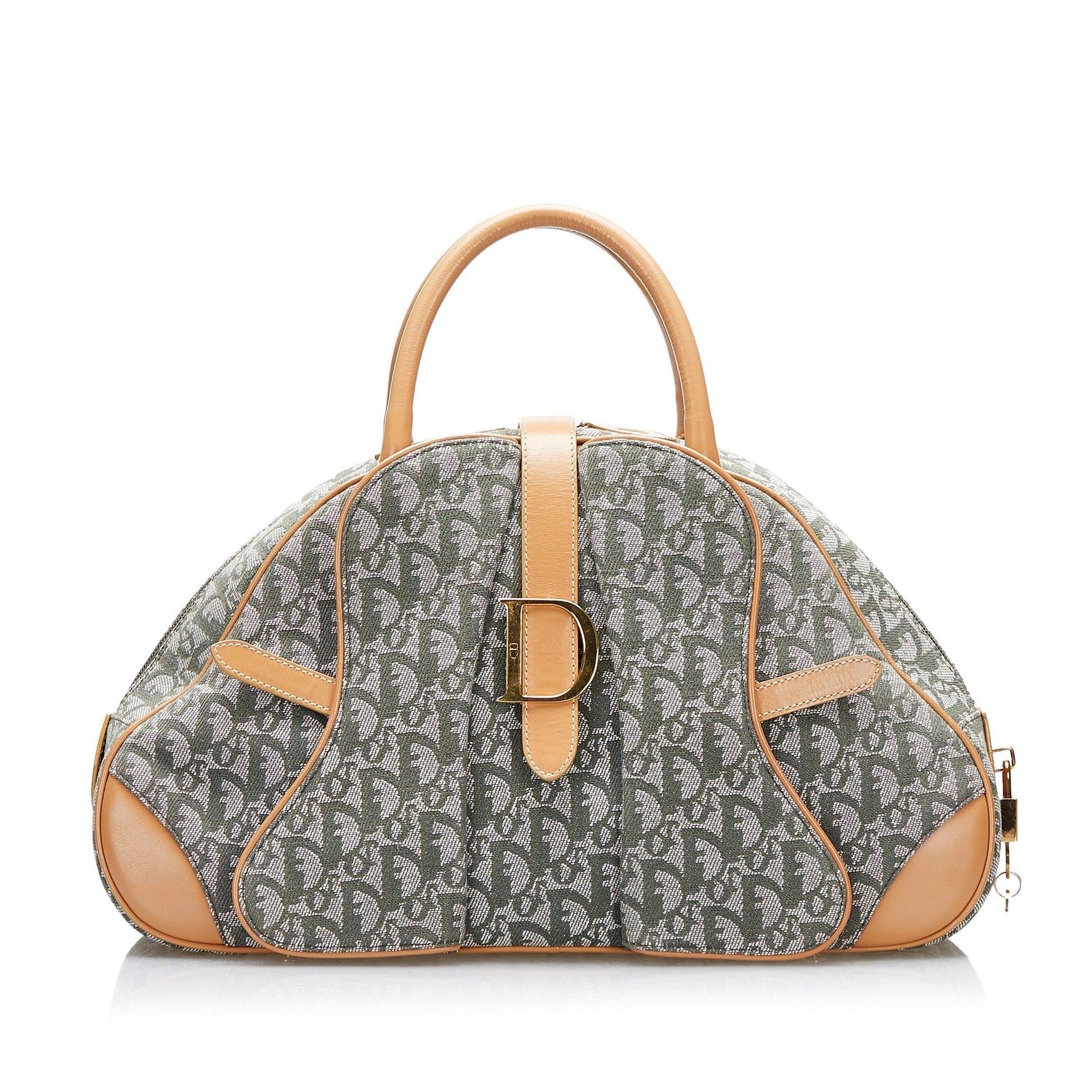Dior Oblique Double Saddle Bowler Shg Cl0Nv0 Satchel Bag