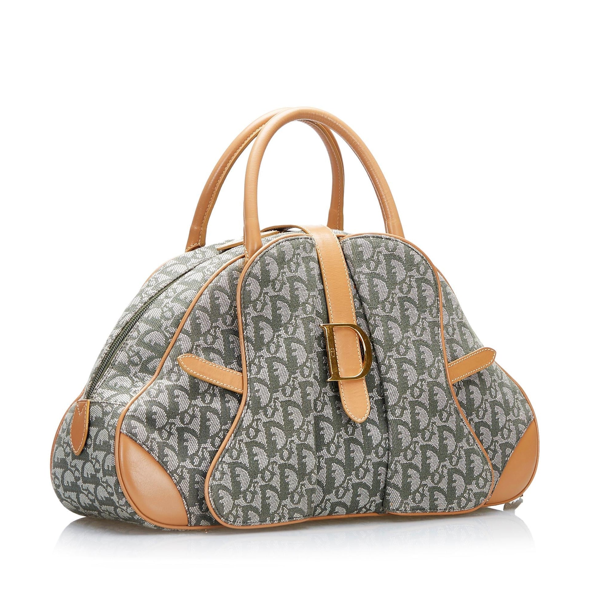 Dior Oblique Double Saddle Bowler Shg Cl0Nv0 Satchel Bag