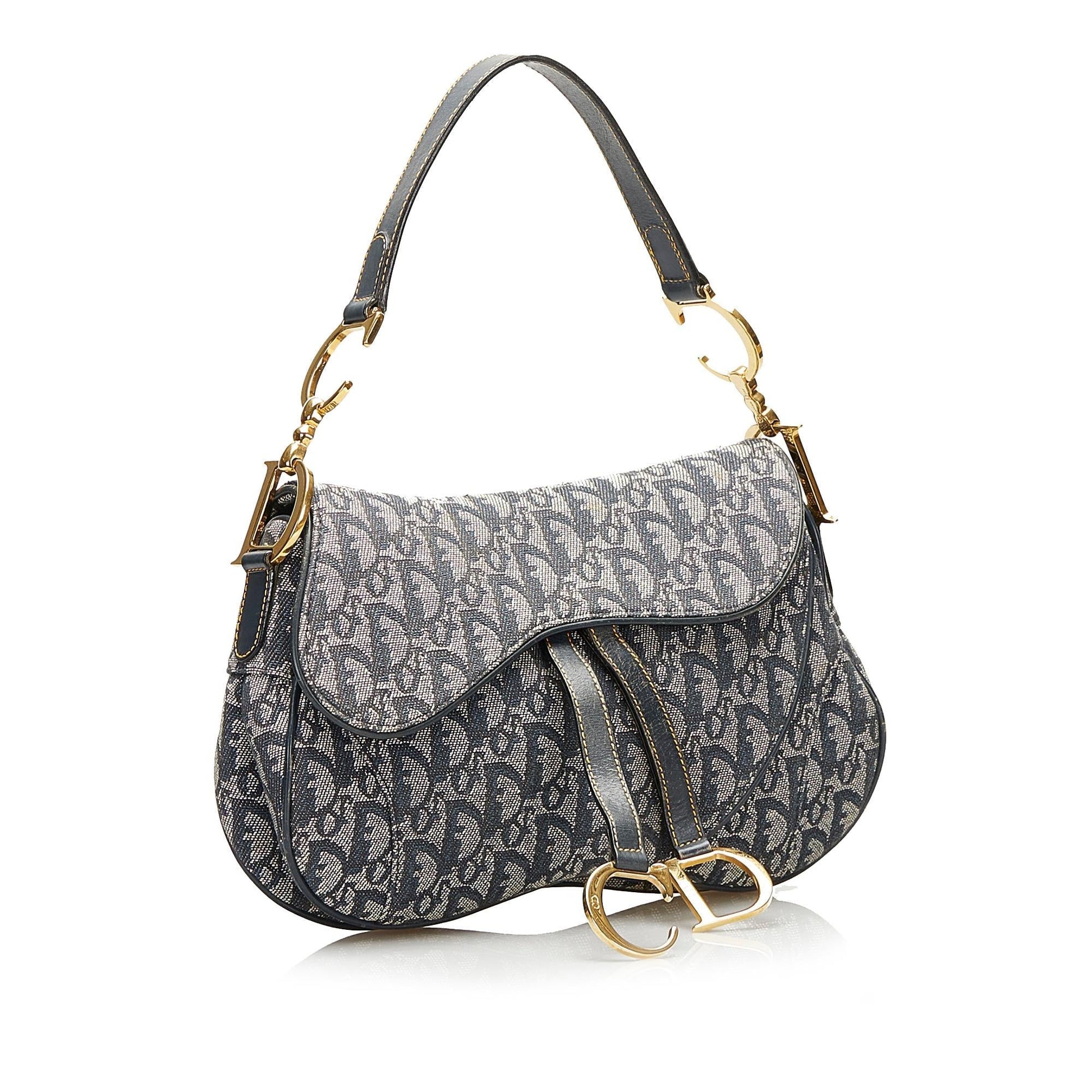 Dior Oblique Double Saddle Shg Handbag Travel Bag