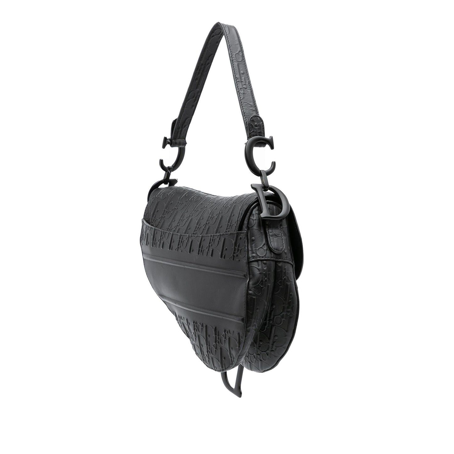 Dior Oblique Calfskin Saddle Bag Embossed Shoulder Bag Saddle Bag 1