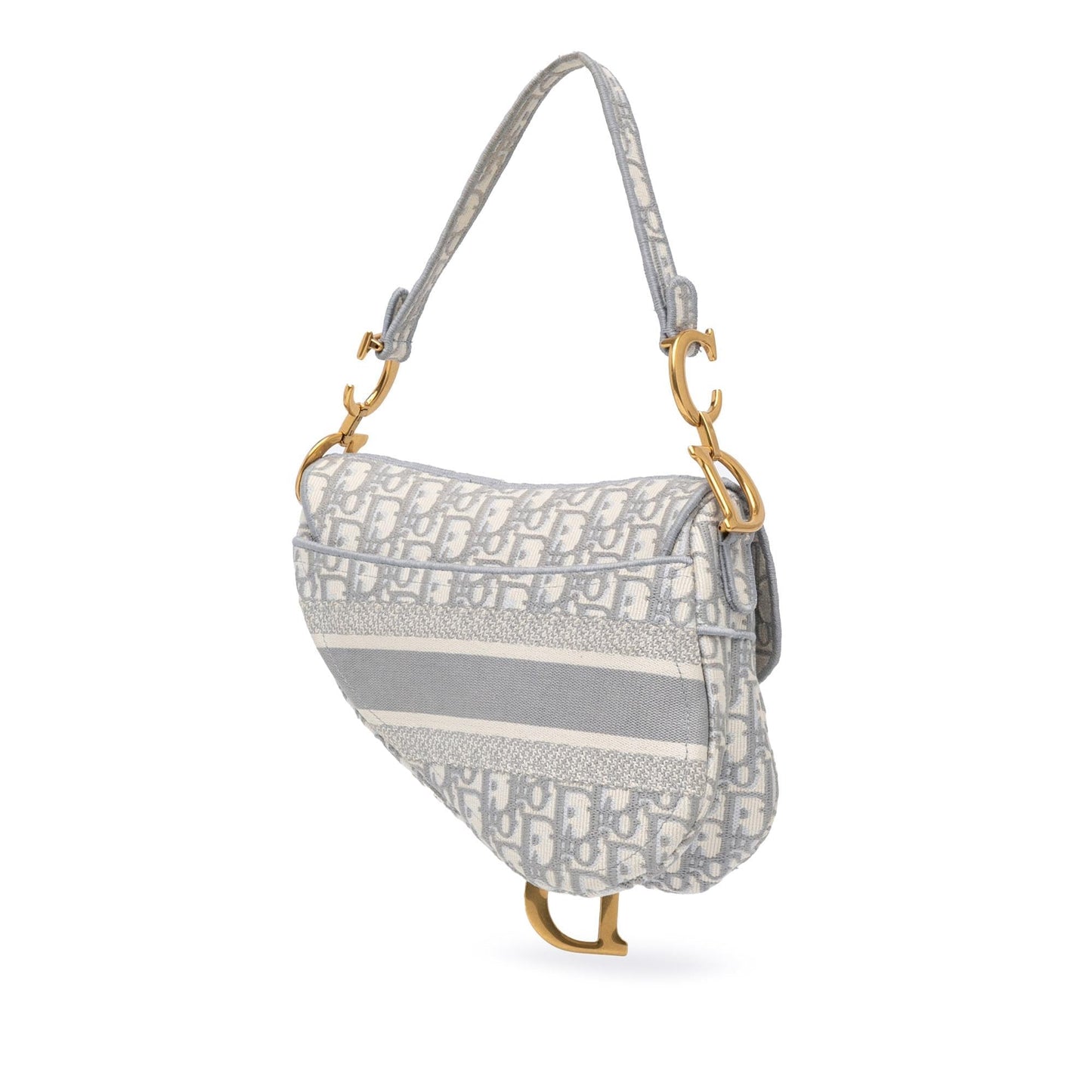 Dior Oblique Saddle Bag Canvas Embroidered Shoulder Bag Bag Shg 0Galkt
