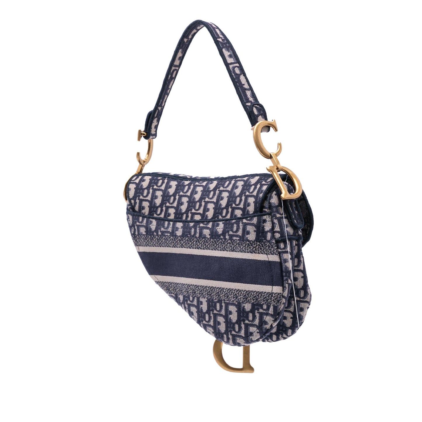 Dior Oblique Saddle Bag Canvas Embroidered Shoulder Bag Saddle Bag 1