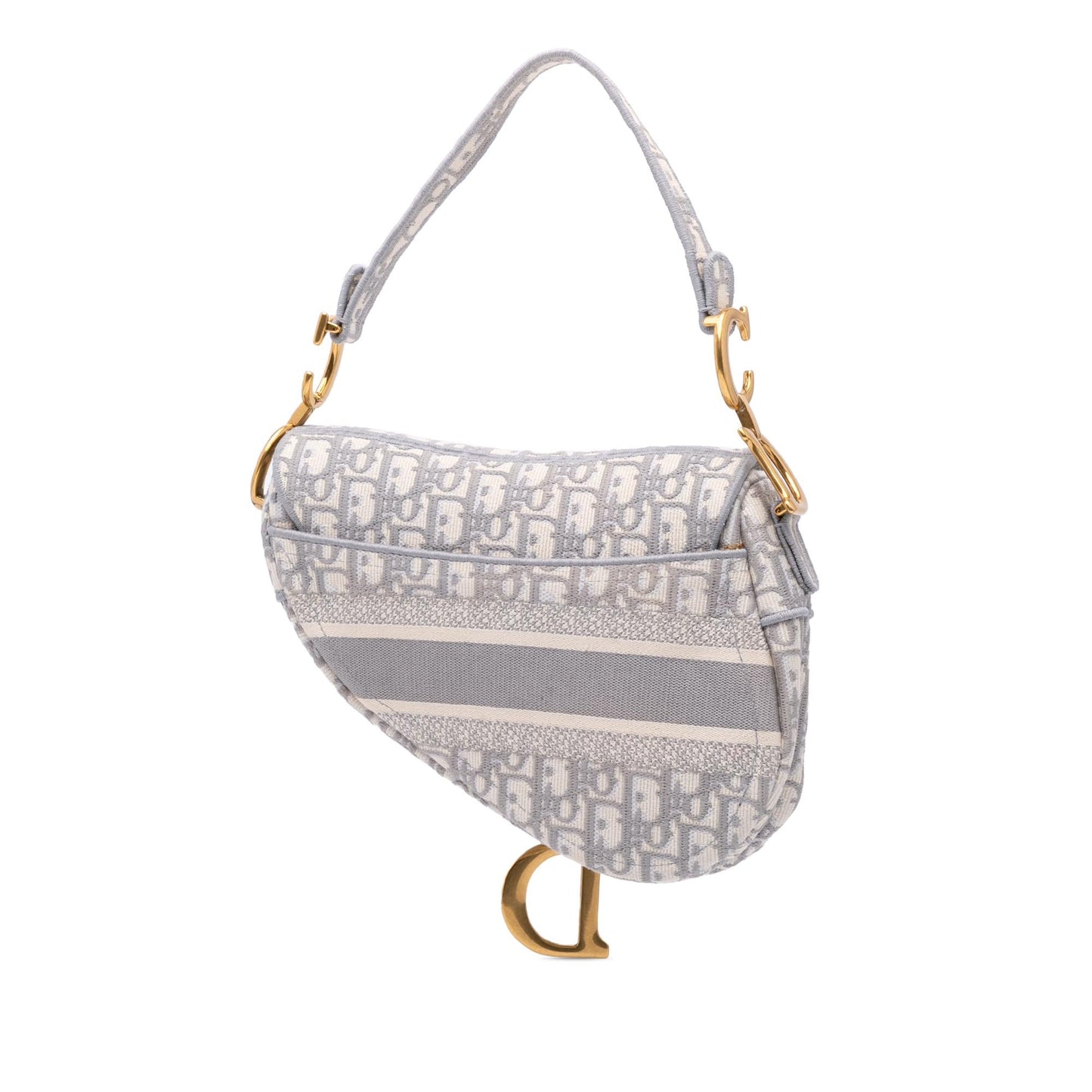 Dior Oblique Saddle Bag Canvas Embroidered Shoulder Bag Saddle Bag 2