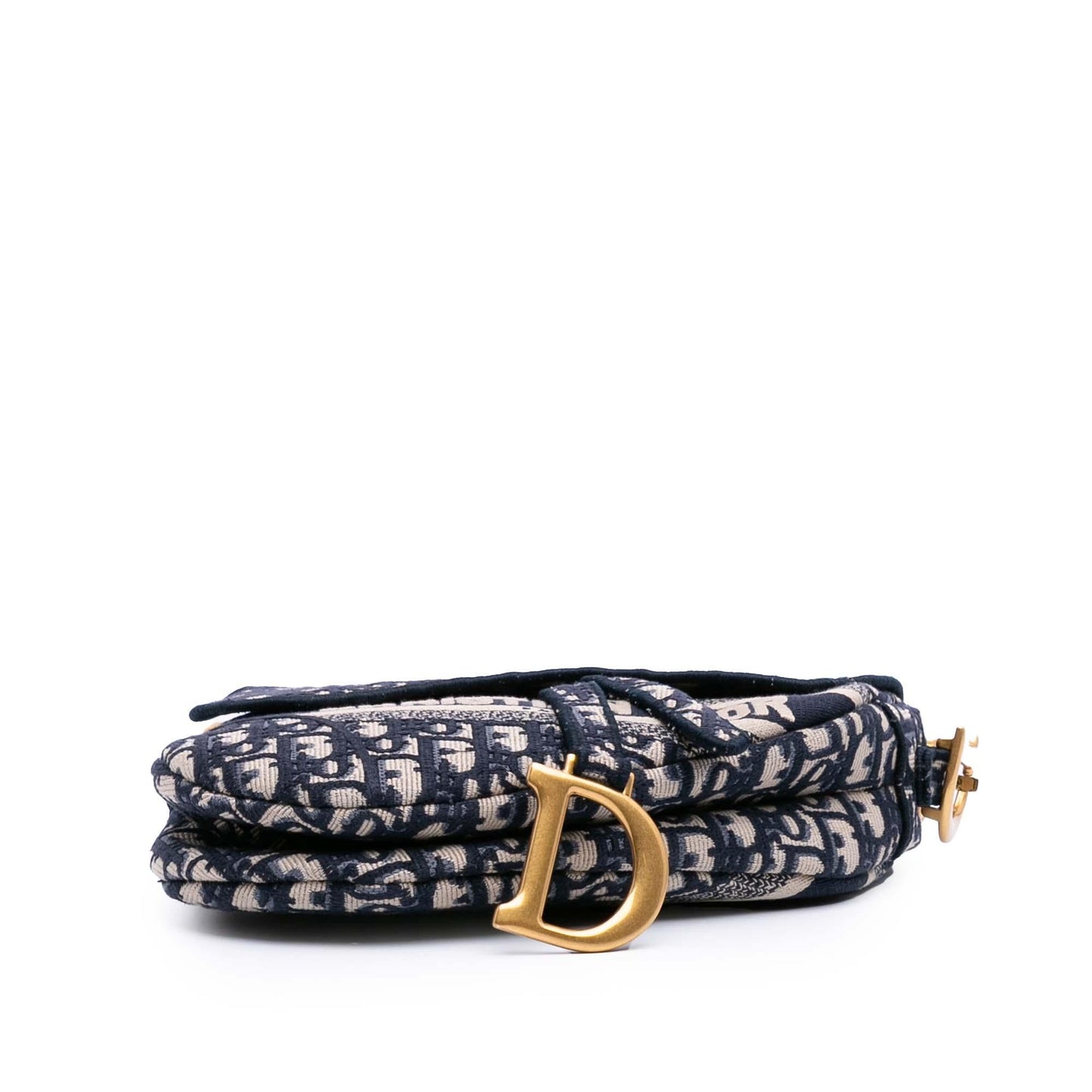 Dior Oblique Saddle Bag Canvas Embroidered Shoulder Bag Saddle Bag 4