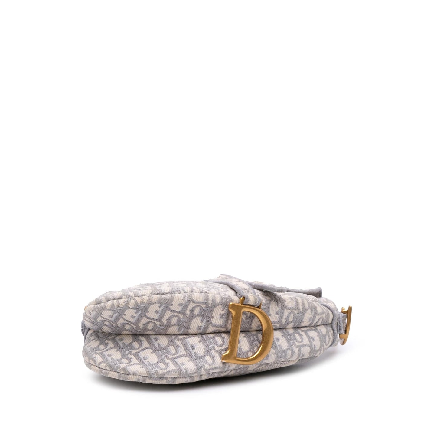 Dior Oblique Saddle Bag Canvas Embroidered Shoulder Bag Saddle Bag 5