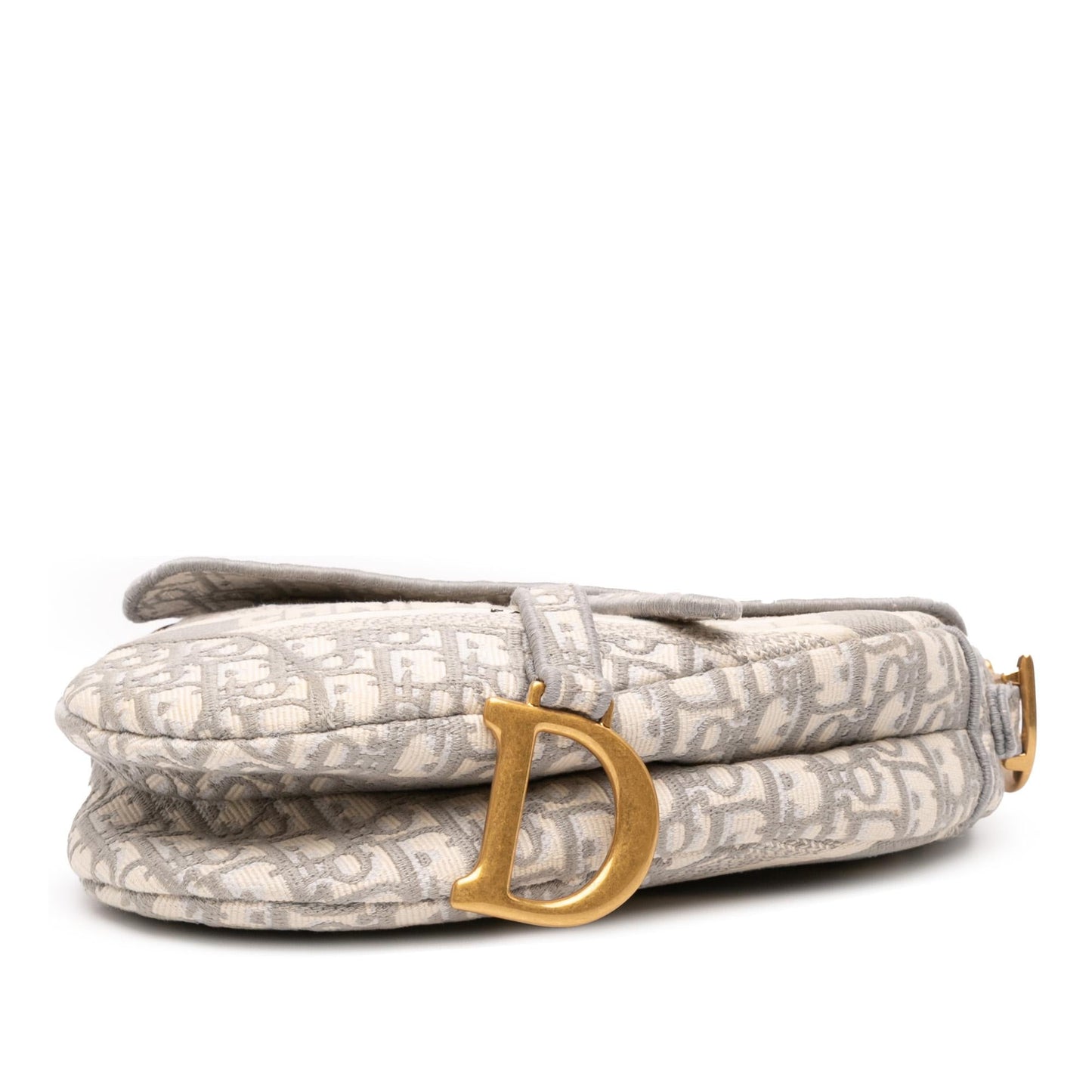 Dior Oblique Saddle Bag Canvas Embroidered Shoulder Bag Saddle Bag 7
