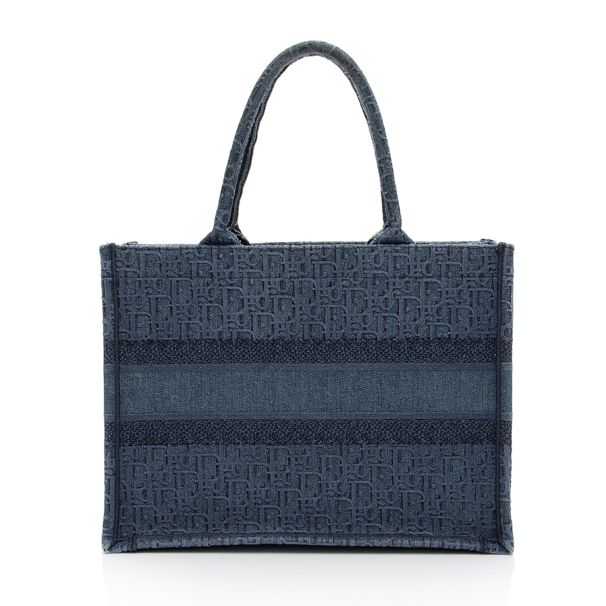 Dior Oblique Book Tote Shf Qjx0Tk Denim Small Tote Bag