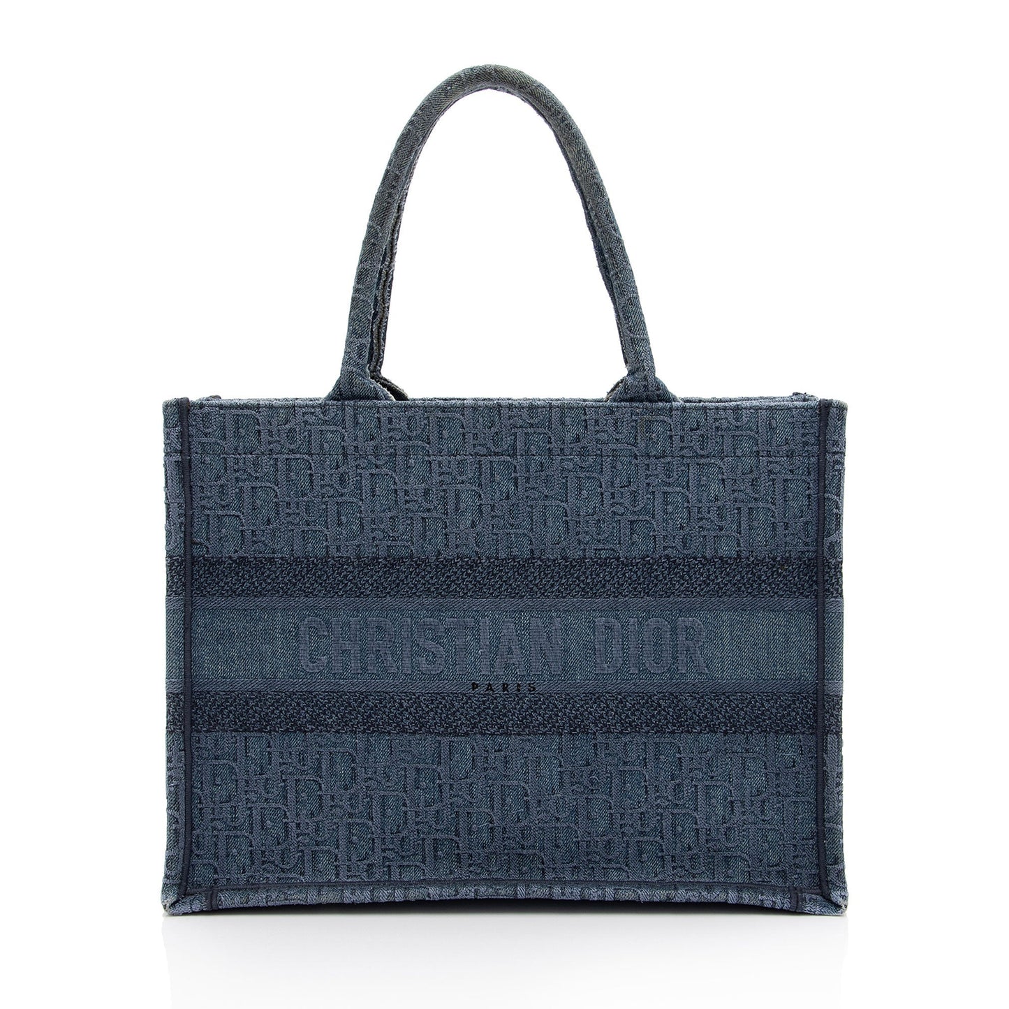Dior Oblique Book Tote Shf Qjx0Tk Denim Small Tote Bag
