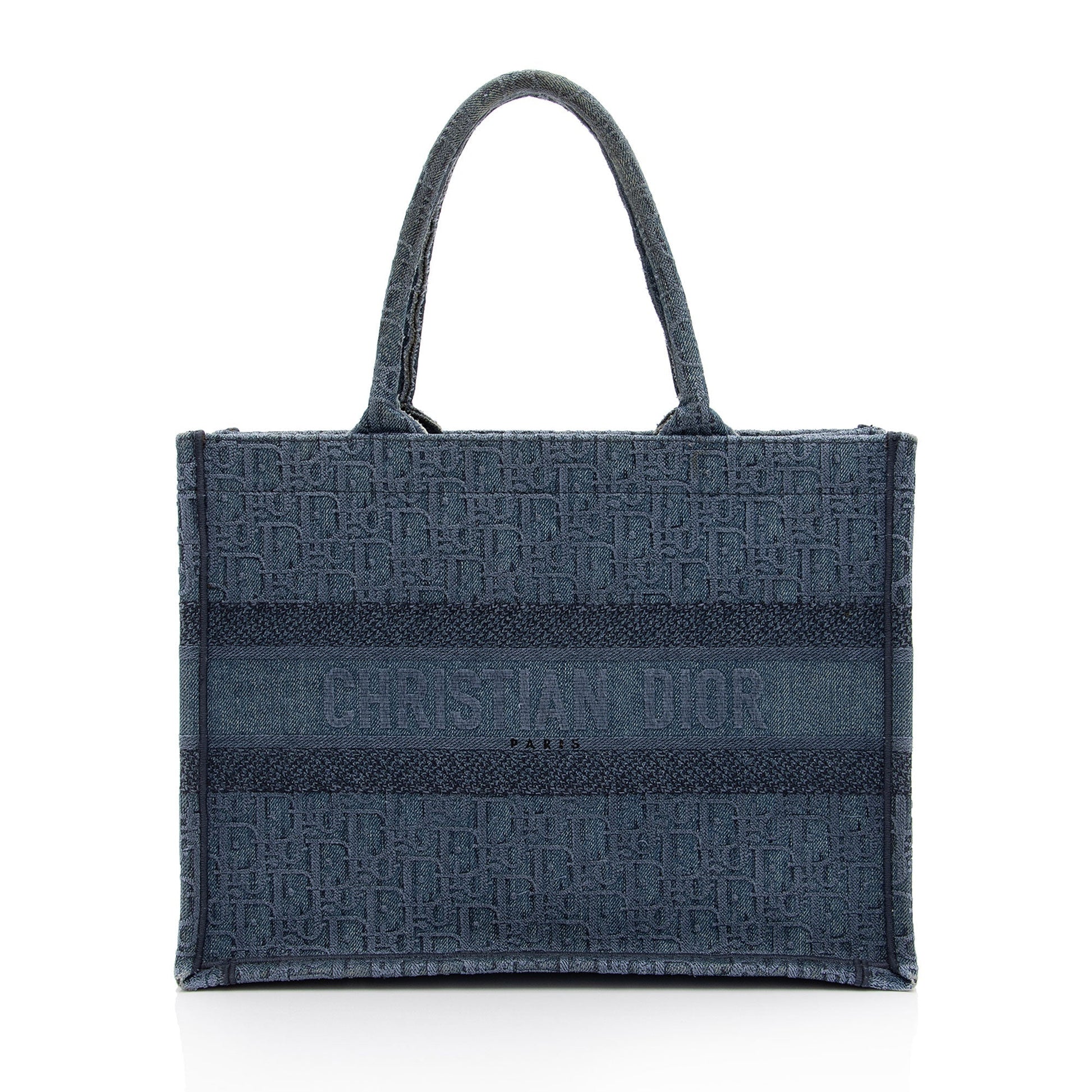 Dior Oblique Book Tote Shf Qjx0Tk Denim Small Tote Bag