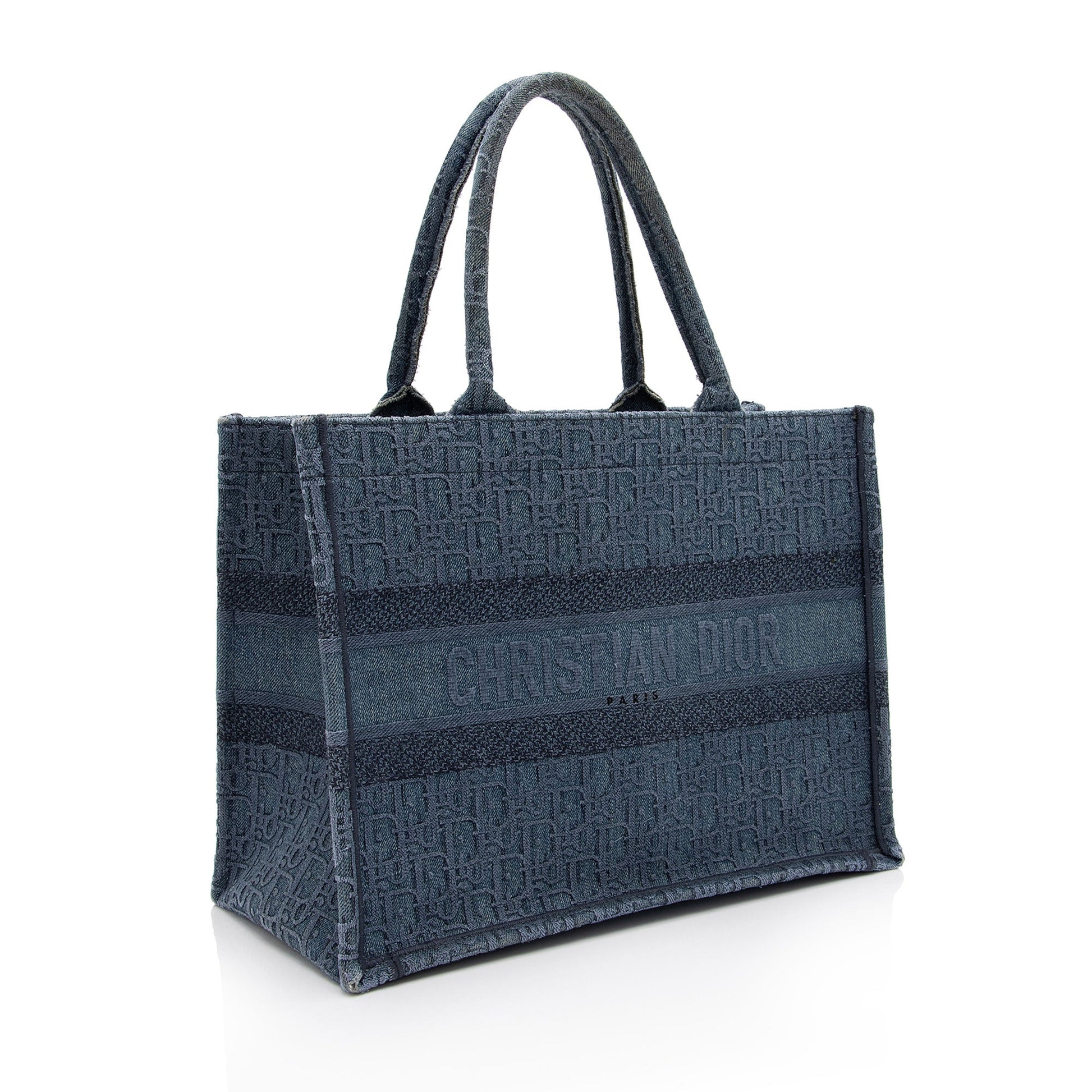Dior Oblique Book Tote Shf Qjx0Tk Denim Small Tote Bag
