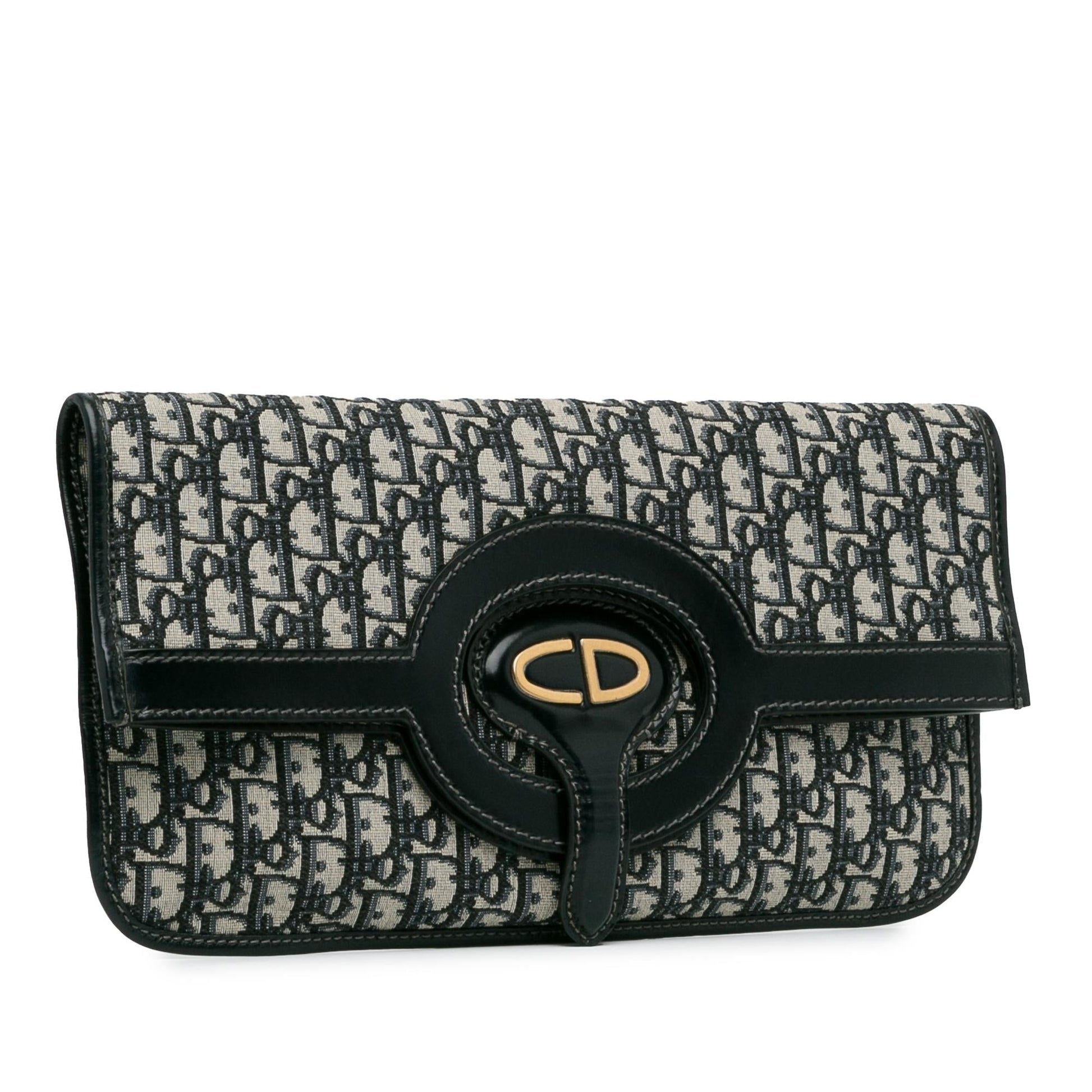Dior Oblique Fold Over Clutch Shg Dulona Clutch Bag