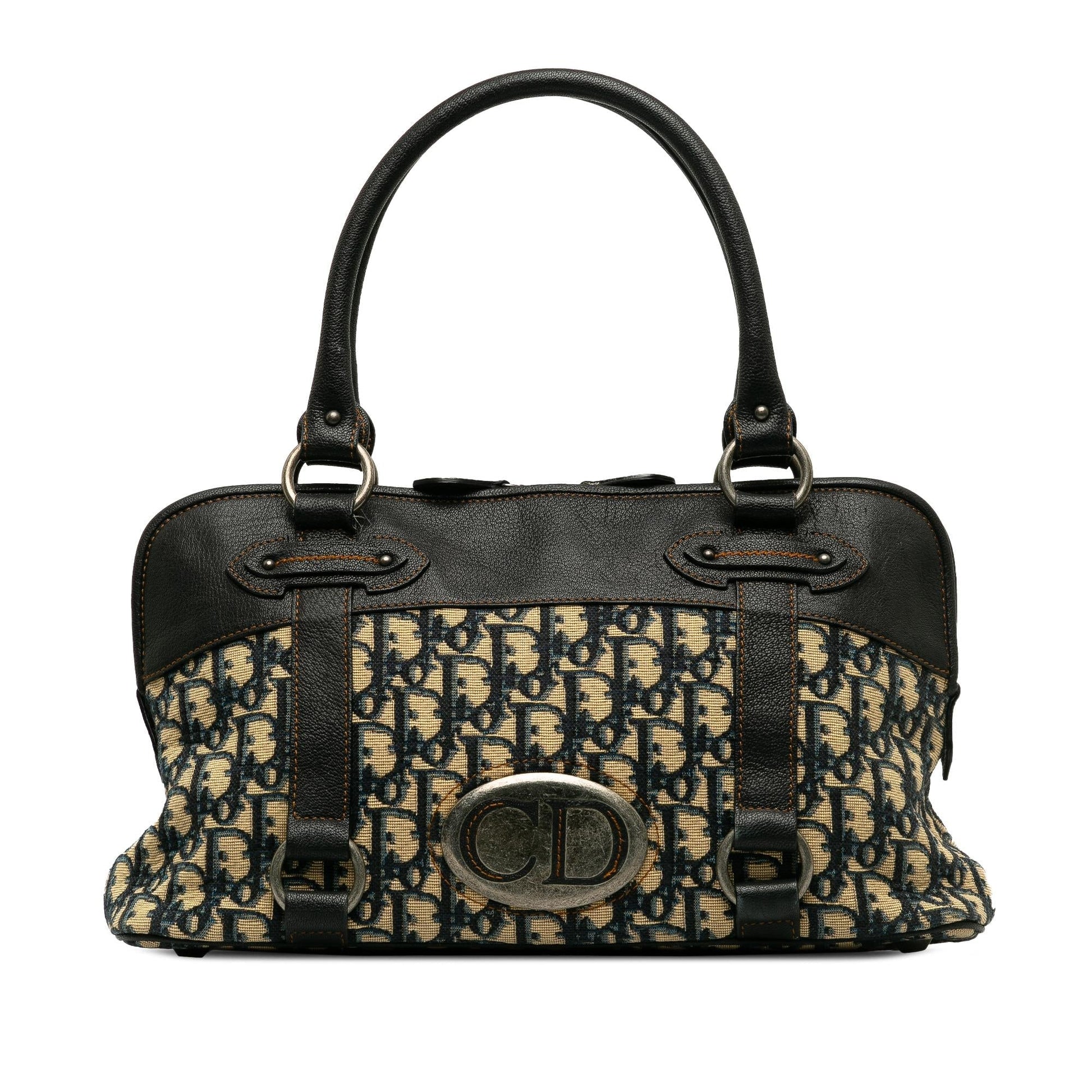 Dior Oblique Handbag Shg Audufz Satchel Bag