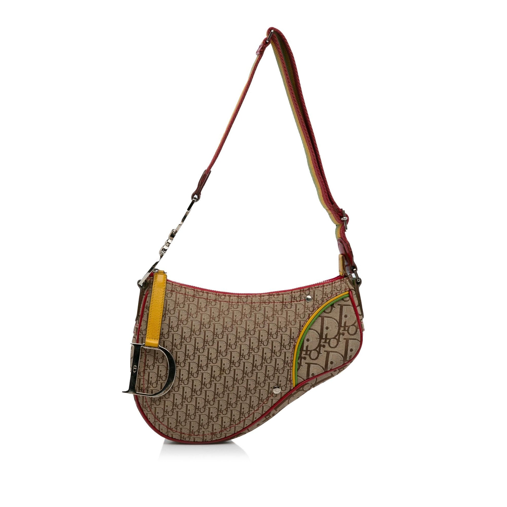 Dior Oblique Rasta Saddle Crossbody Bag Shg Pmyybn