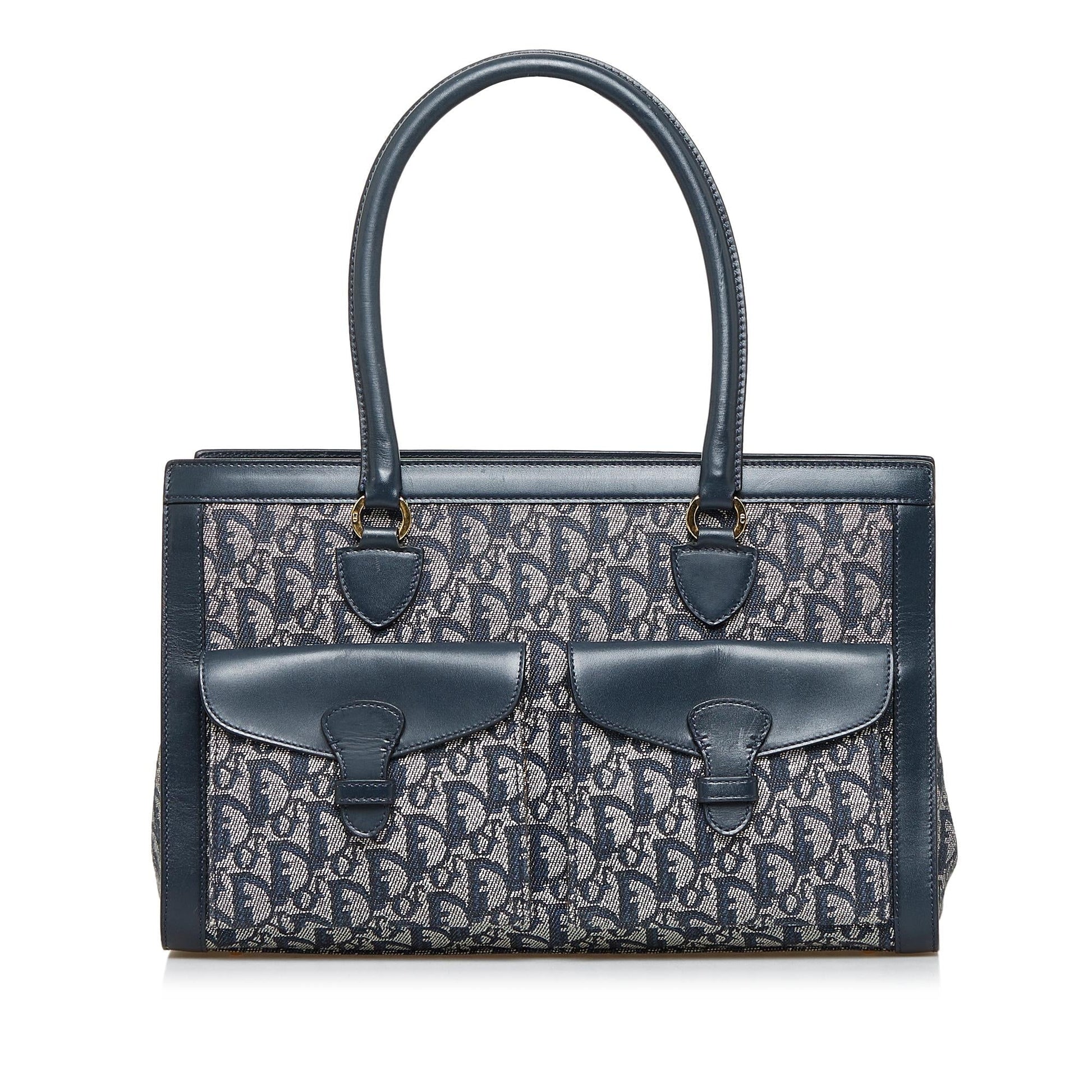 Dior Oblique Trotter Double Pocket Tote Shg Fuspb4 Tote Bag