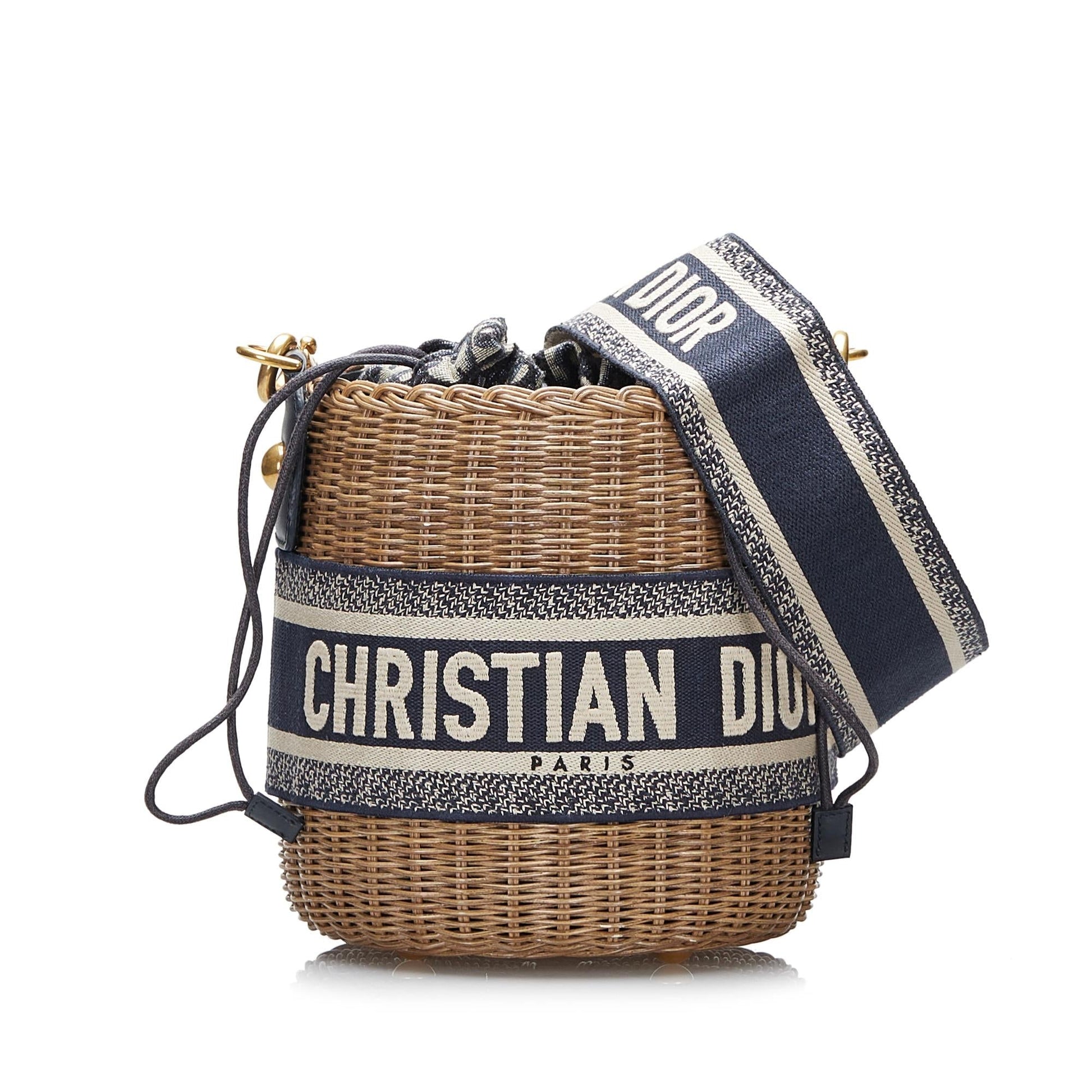 Dior Oblique Bag Shg S9Ek59 Wicker Bucket Shoulder Bag