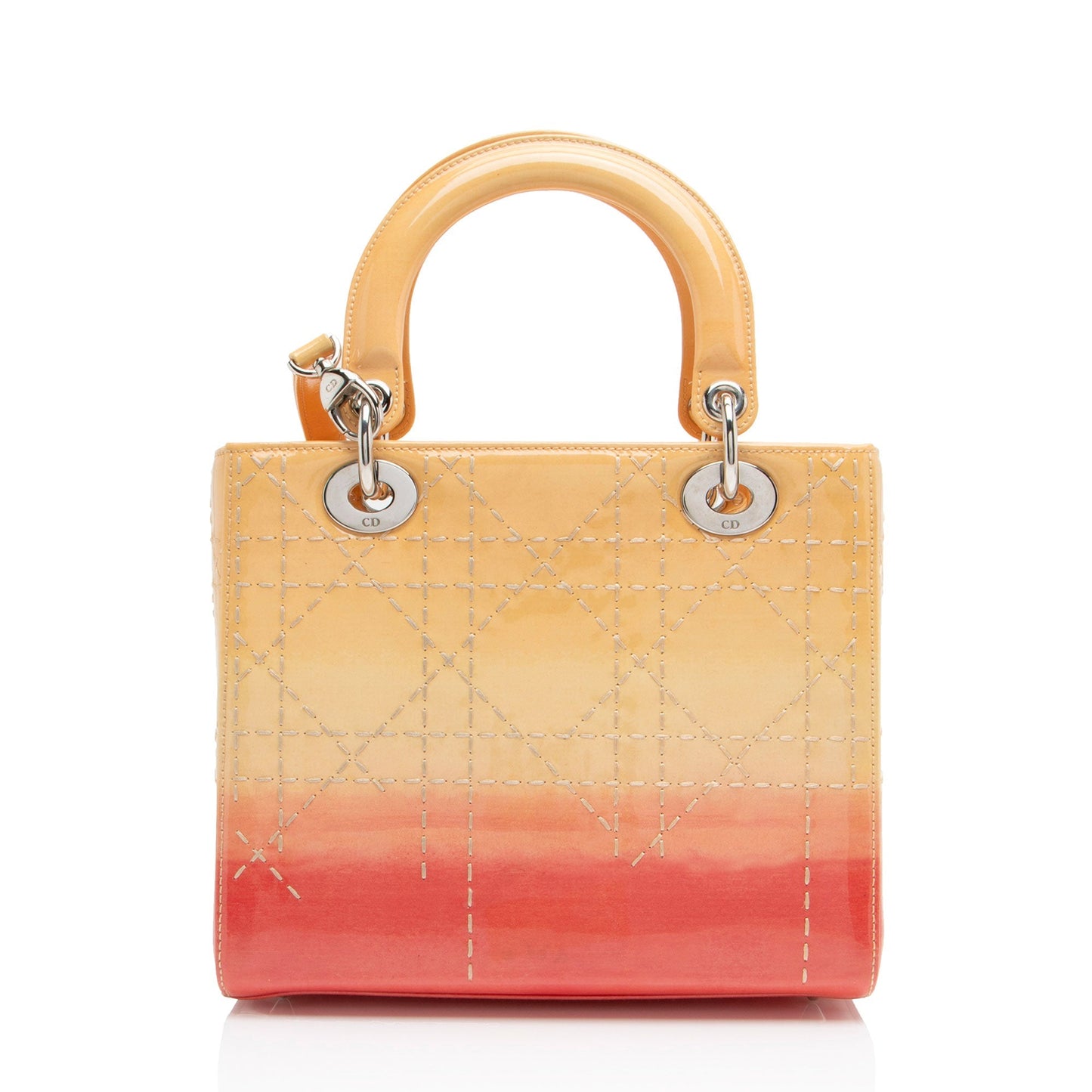 Dior Ombre Lady Tote Leather Patent Medium Tote Bag