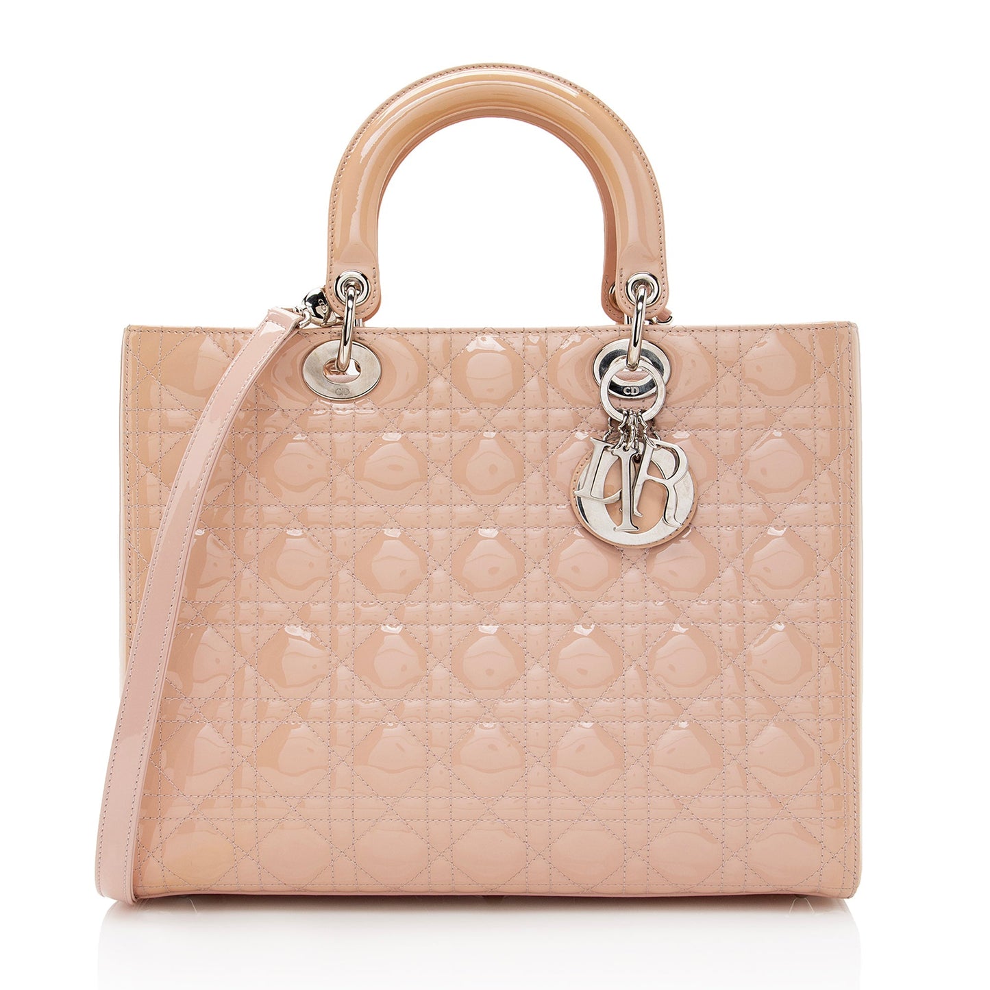 Dior Lady Tote Shf Leather Patent Large Tote Bag Tote Shf 22412