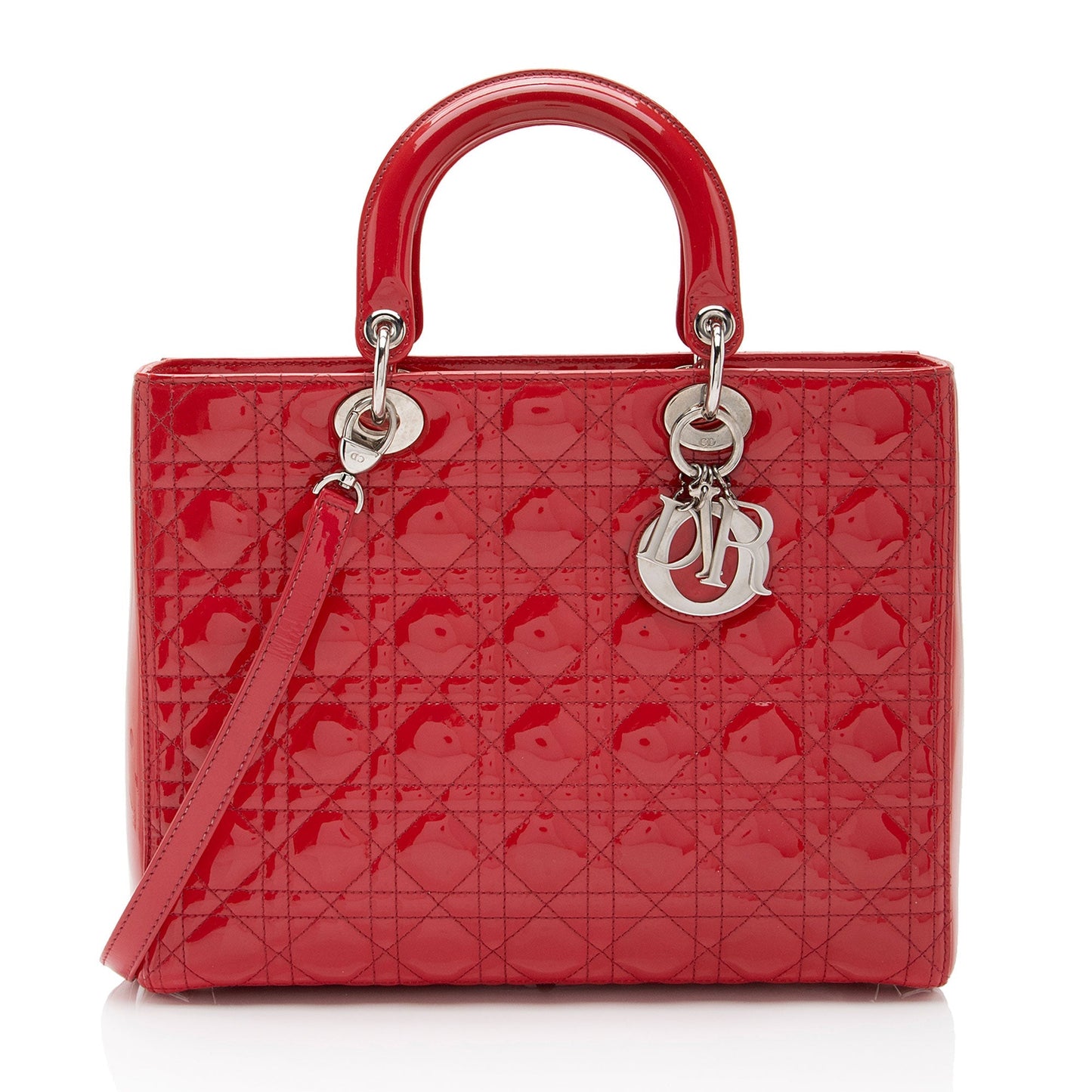 Dior Lady Tote Shf Fvh4Jh Leather Patent Large Tote Bag