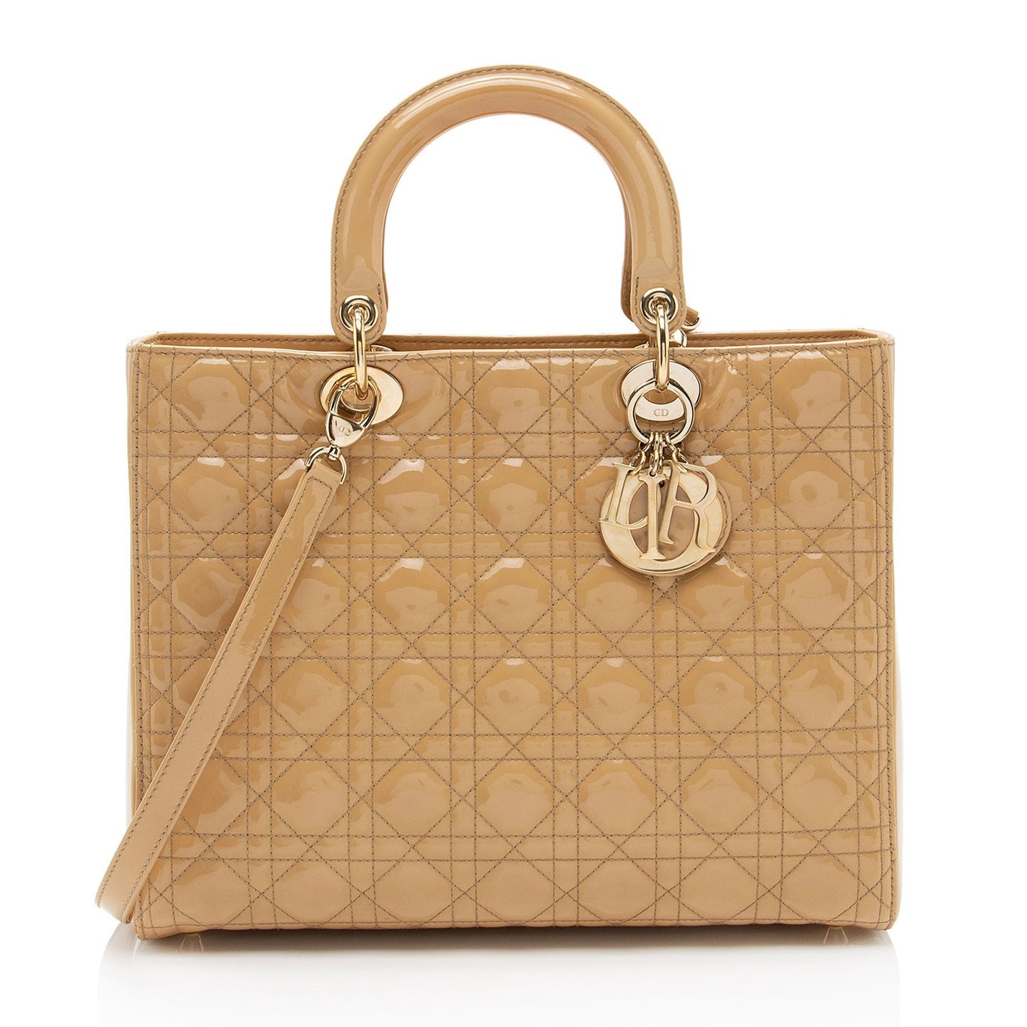 Dior Lady Tote Shf Ez4Ewj Leather Patent Large Tote Bag