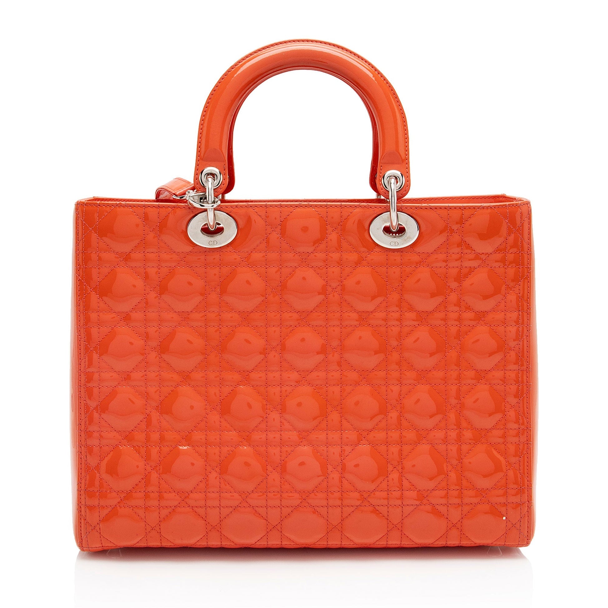 Dior Lady Tote Shf W6Nhh6 Leather Patent Large Tote Bag