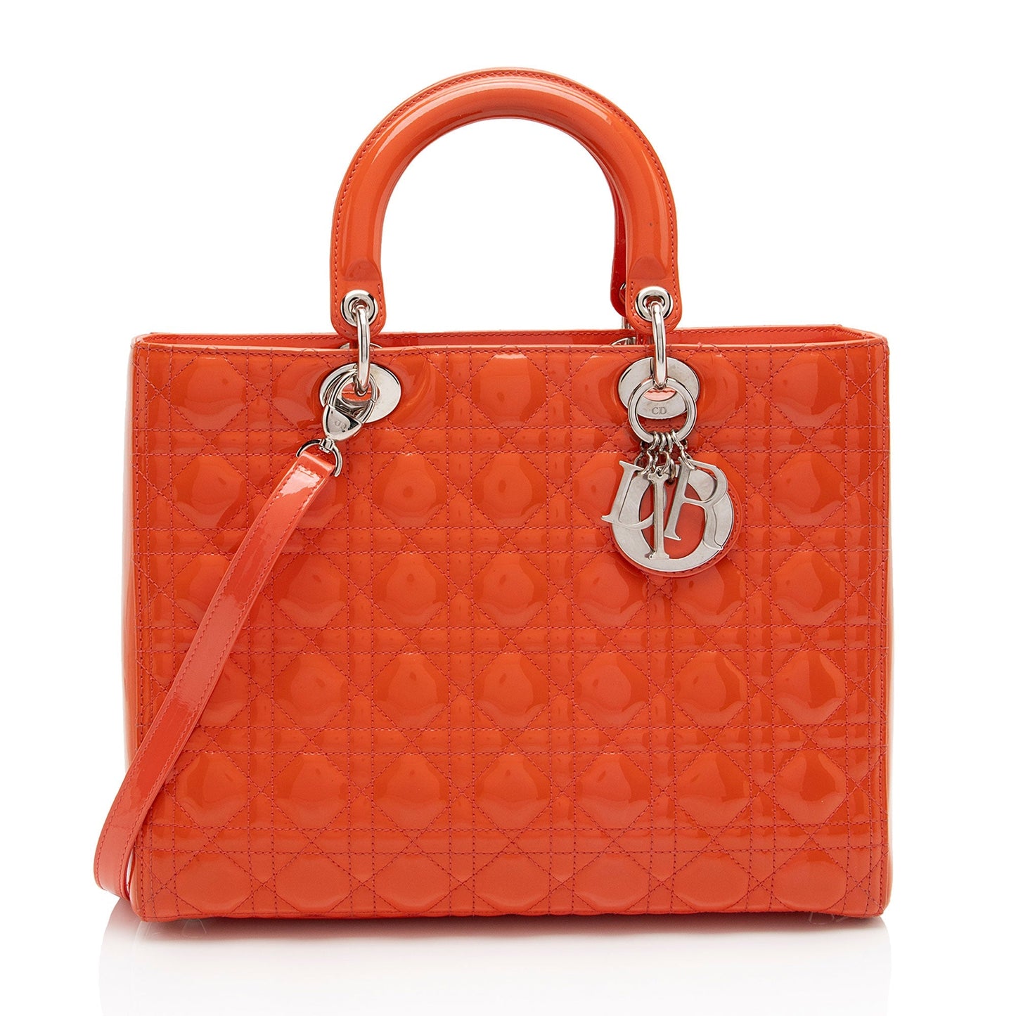 Dior Lady Tote Shf W6Nhh6 Leather Patent Large Tote Bag