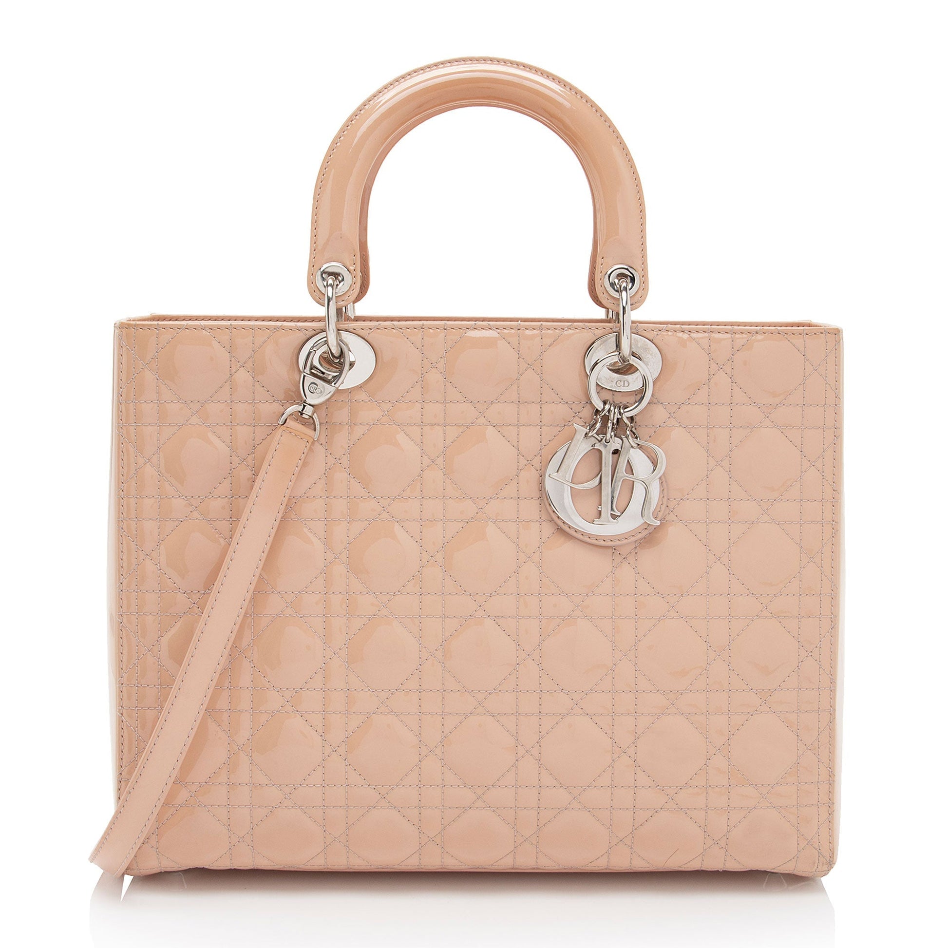 Dior Lady Tote Shf Of5D9T Leather Patent Large Tote Bag