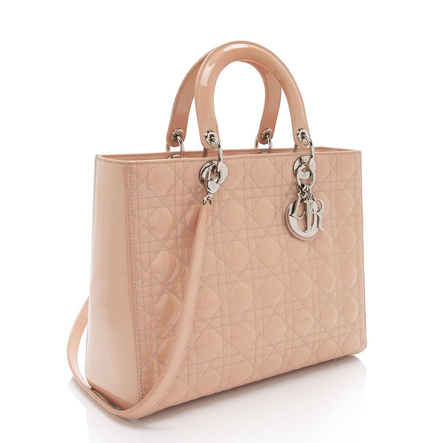 Dior Lady Tote Shf Of5D9T Leather Patent Large Tote Bag