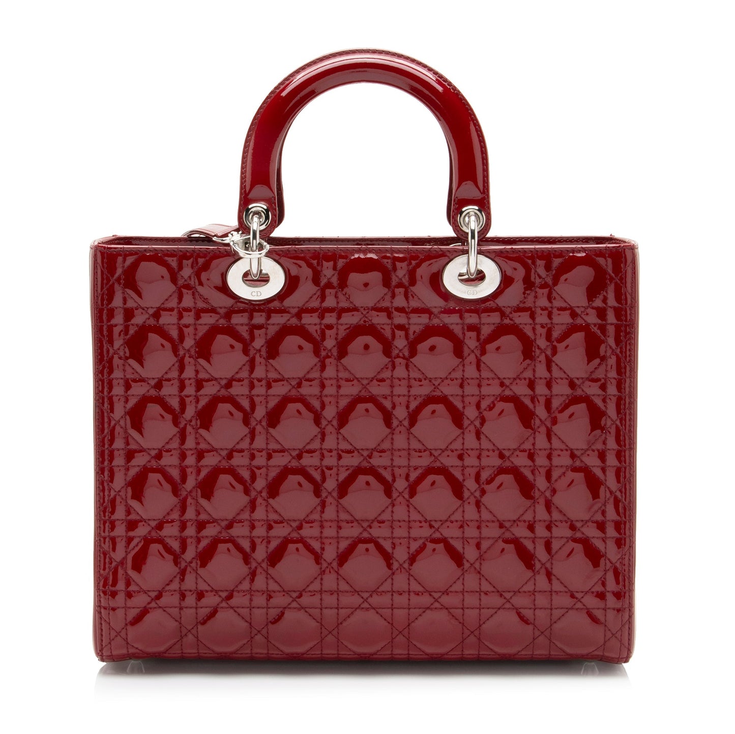 Dior Lady Tote Shf 91E8Tq Leather Patent Large Shoulder Bag