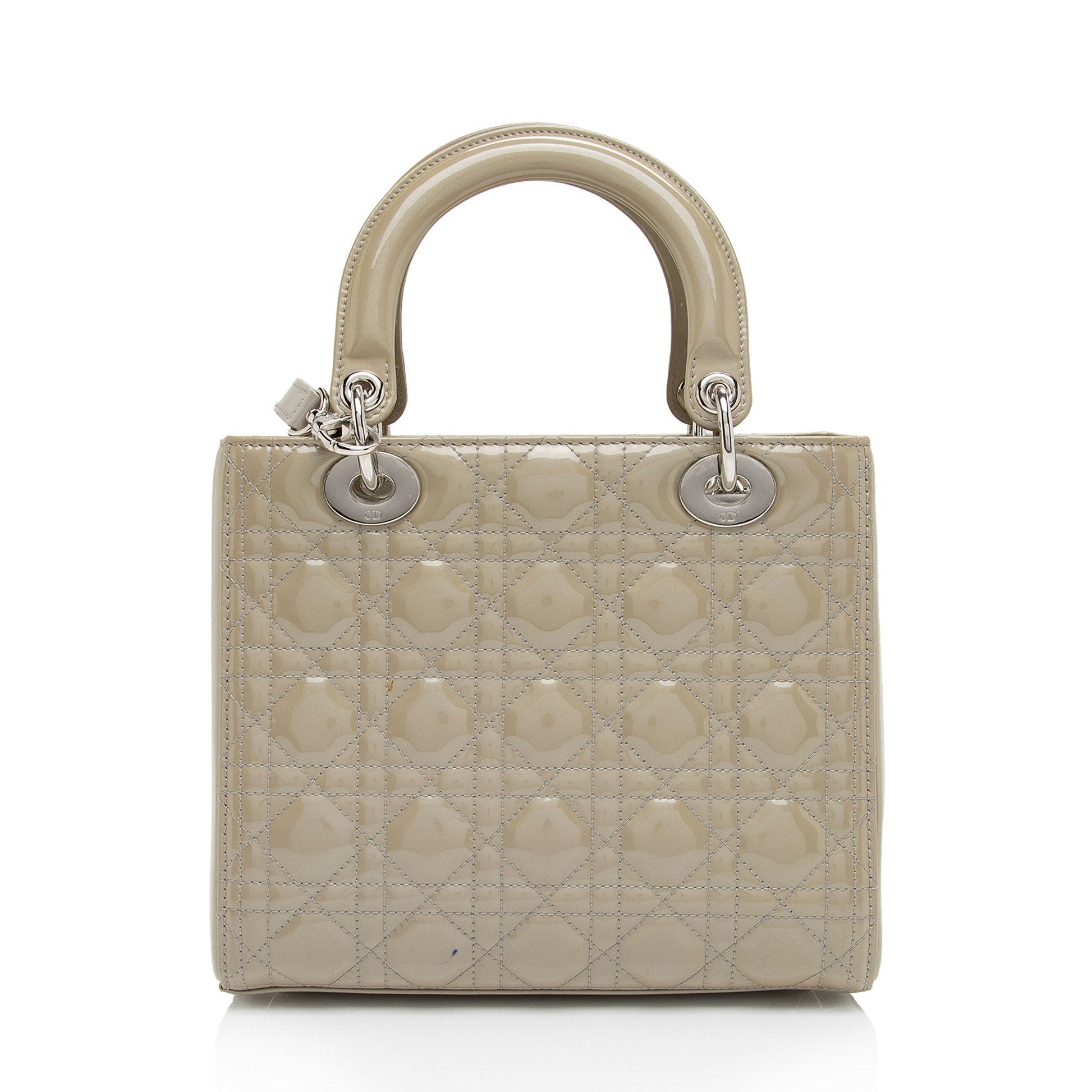 Dior Lady Tote Shf Dlpwlg Leather Patent Medium Tote Bag