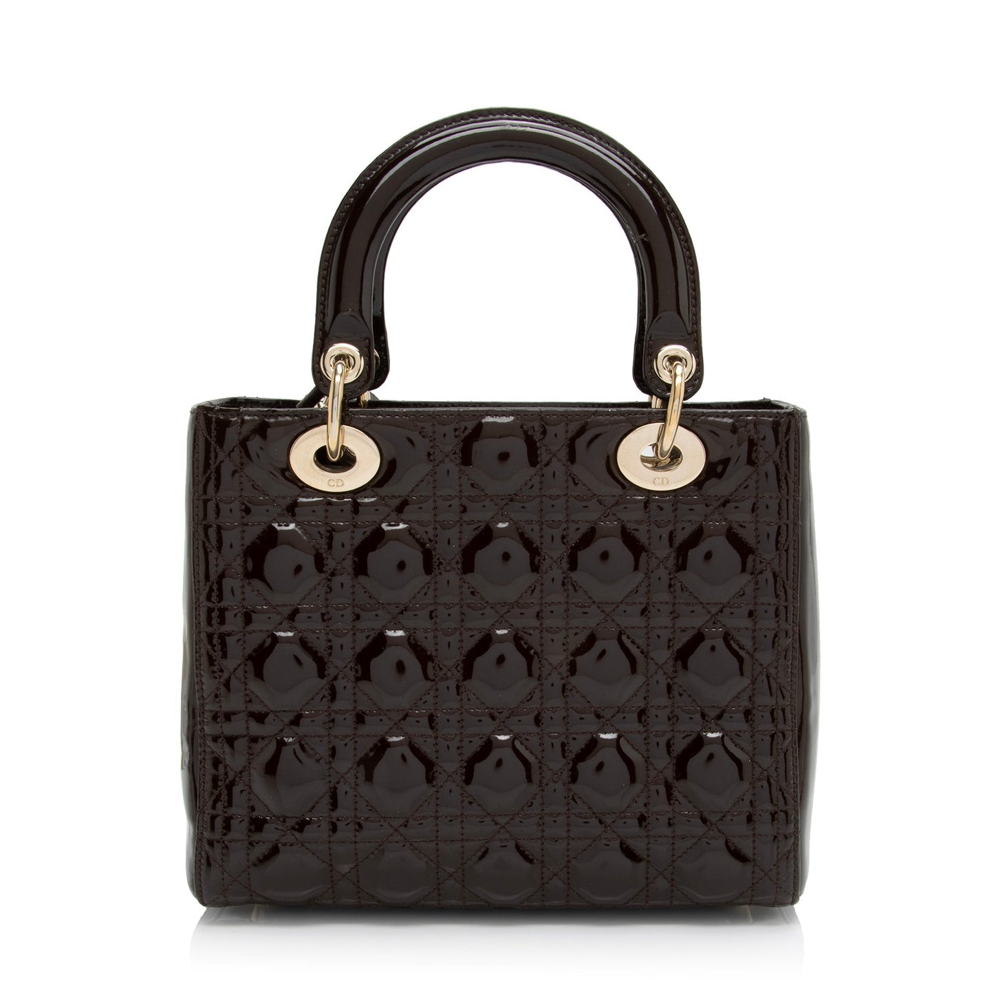 Dior Lady Tote Shf C6Ebwa Leather Patent Medium Tote Bag