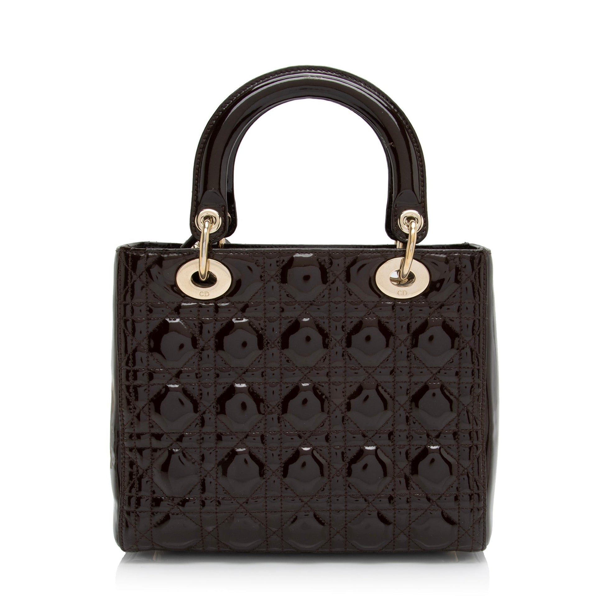 Dior Lady Tote Shf C6Ebwa Leather Patent Medium Tote Bag