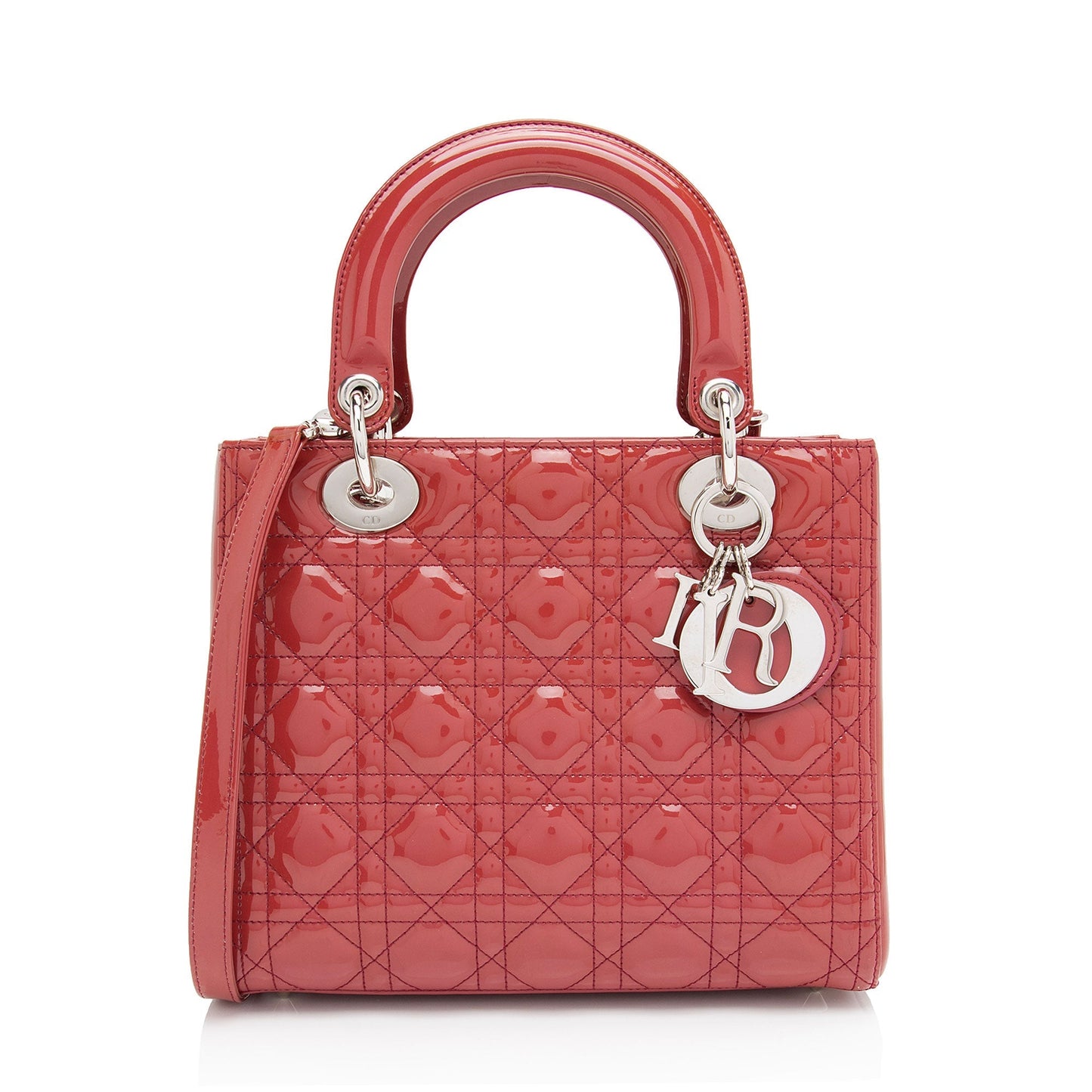 Dior Lady Tote Shf 9Sfjwh Leather Patent Medium Tote Bag