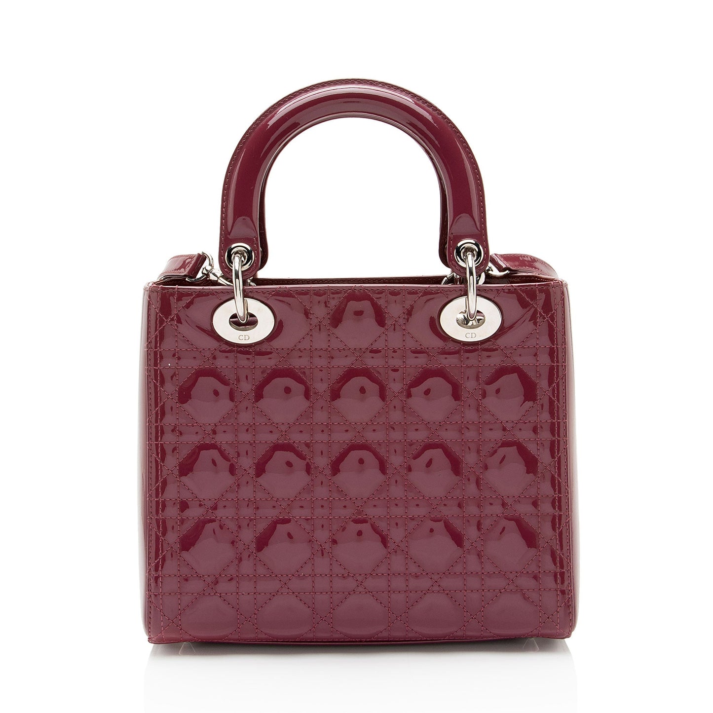Dior Lady Tote Shf Tr4Vgf Leather Patent Medium Tote Bag